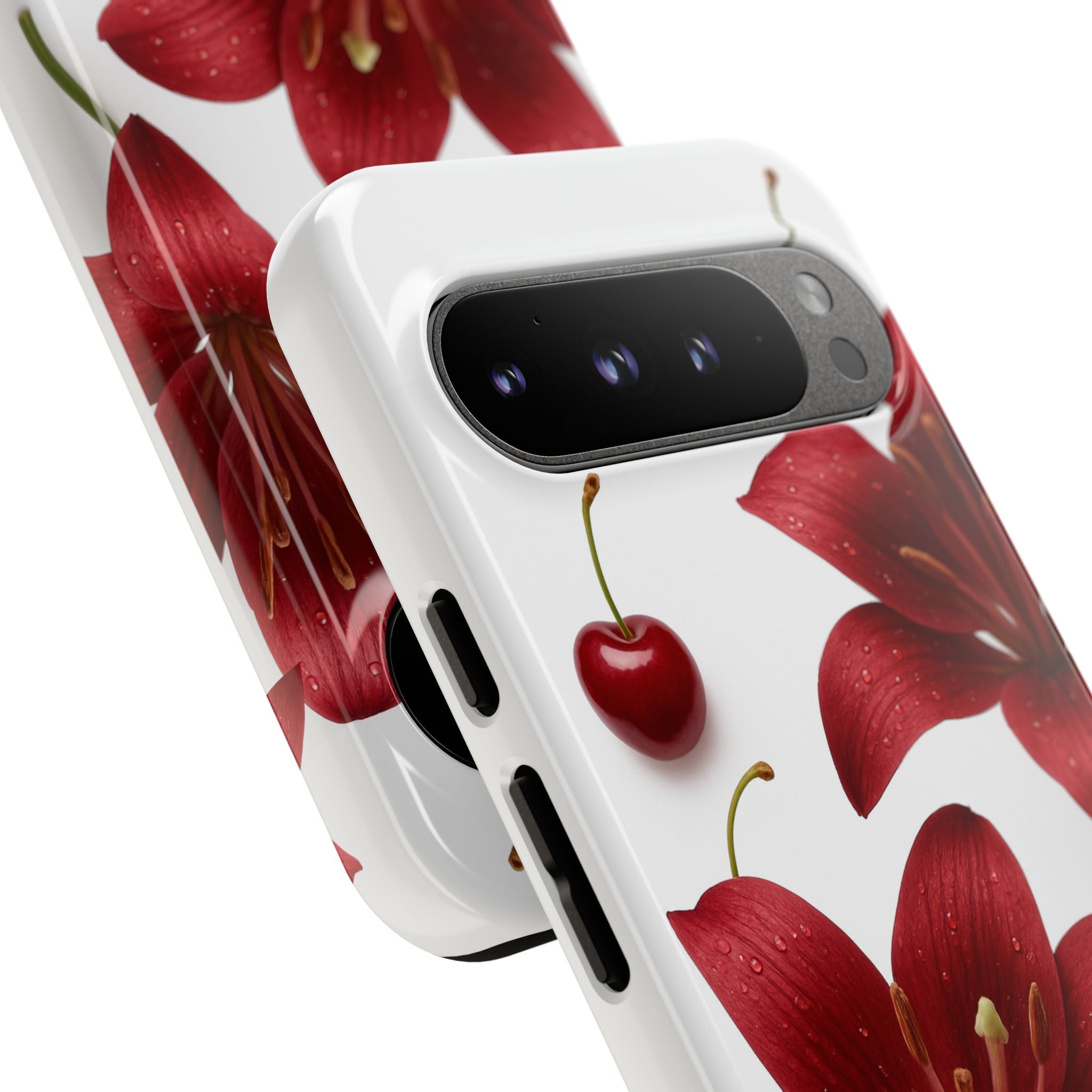 Floral Tough Phone Case, Beautiful Floral Design, Gift for Her, Risk Resistant Cover, Trendy Smartphone Accessory