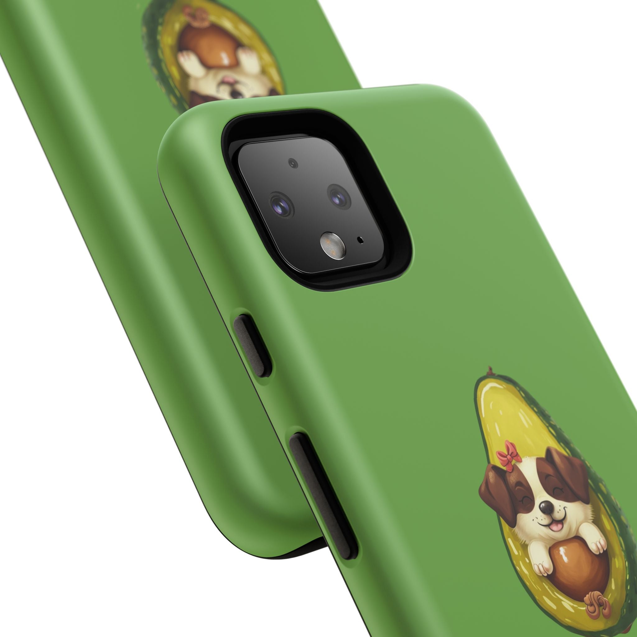 Cute Avocado Dog Phone Case - Pet Lover Gift, Animal Phone Cover, Quirky Accessory, Dog Mom Present, Custom Phone Case