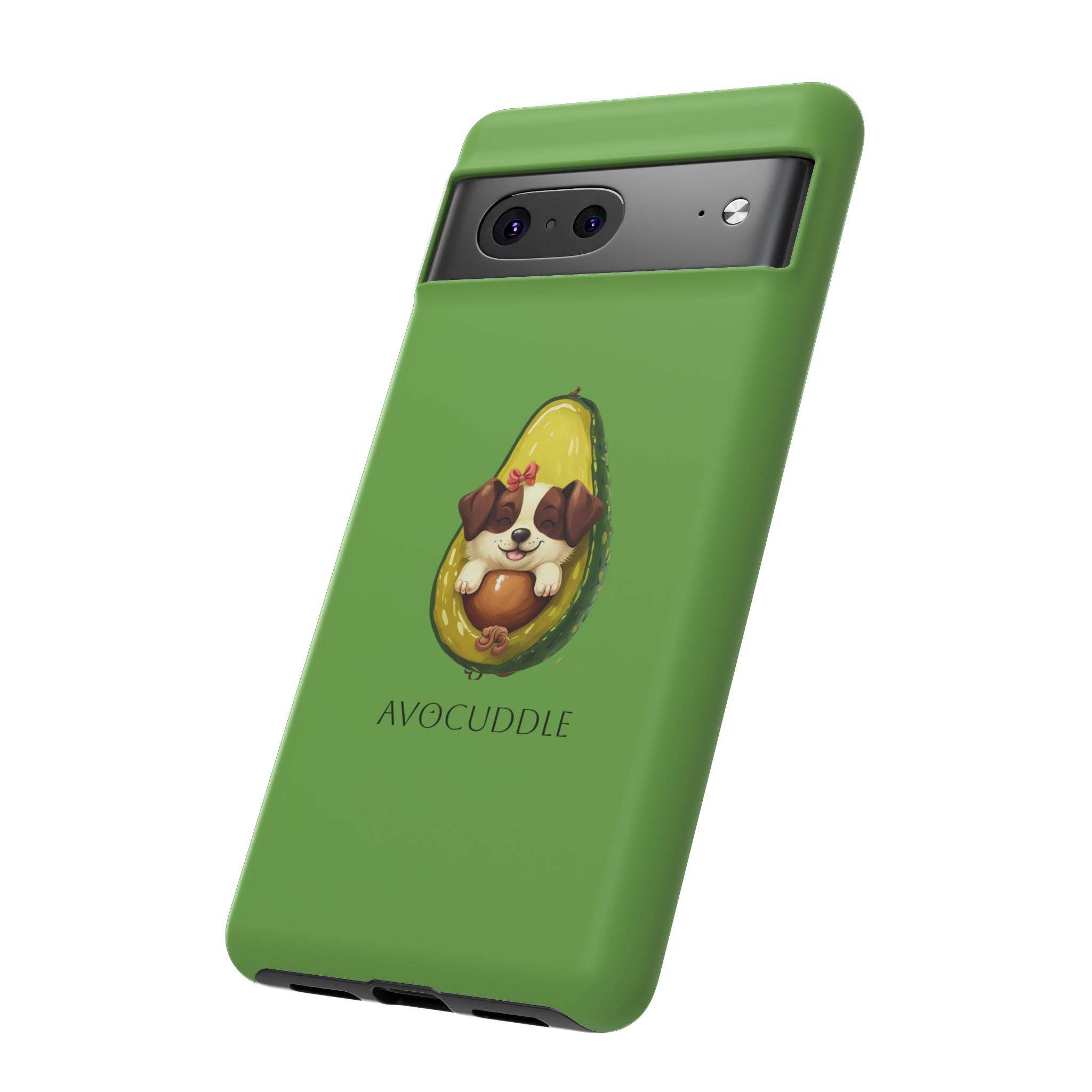 Cute Avocado Dog Phone Case - Pet Lover Gift, Animal Phone Cover, Quirky Accessory, Dog Mom Present, Custom Phone Case