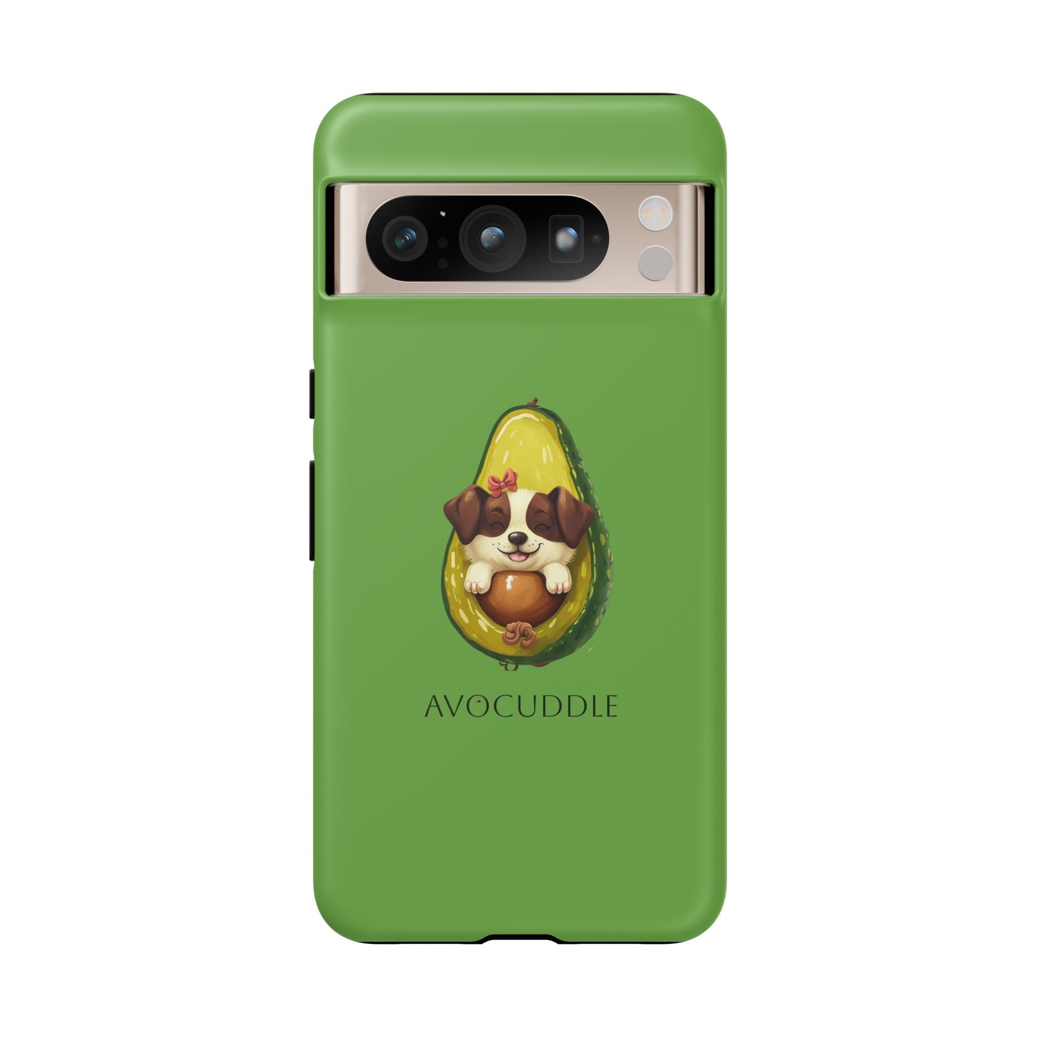 Cute Avocado Dog Phone Case - Pet Lover Gift, Animal Phone Cover, Quirky Accessory, Dog Mom Present, Custom Phone Case