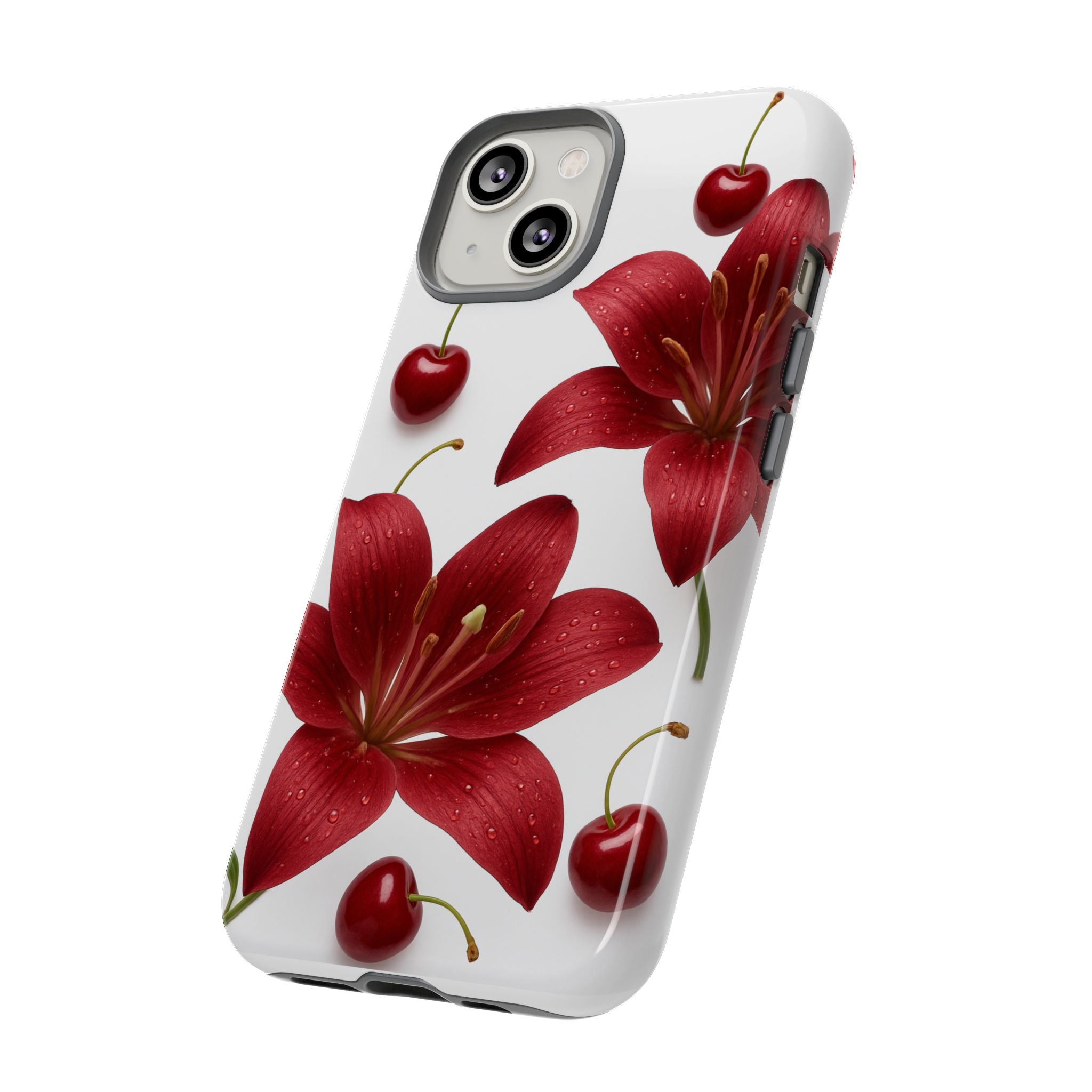 Floral Tough Phone Case, Beautiful Floral Design, Gift for Her, Risk Resistant Cover, Trendy Smartphone Accessory