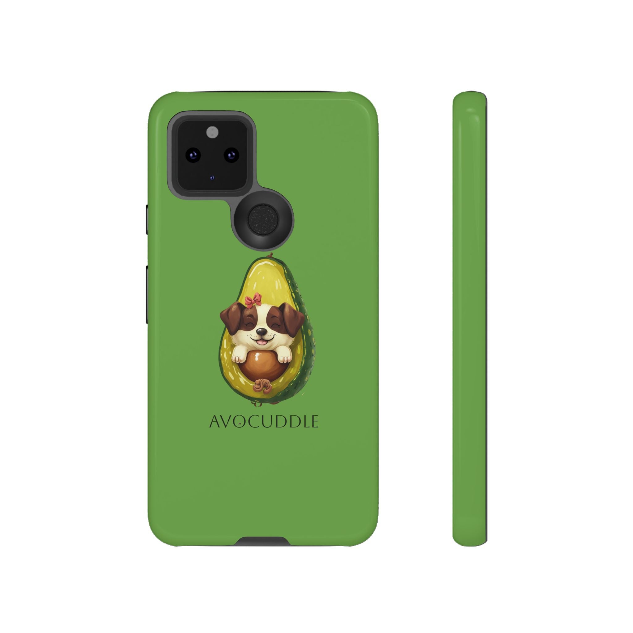 Cute Avocado Dog Phone Case - Pet Lover Gift, Animal Phone Cover, Quirky Accessory, Dog Mom Present, Custom Phone Case