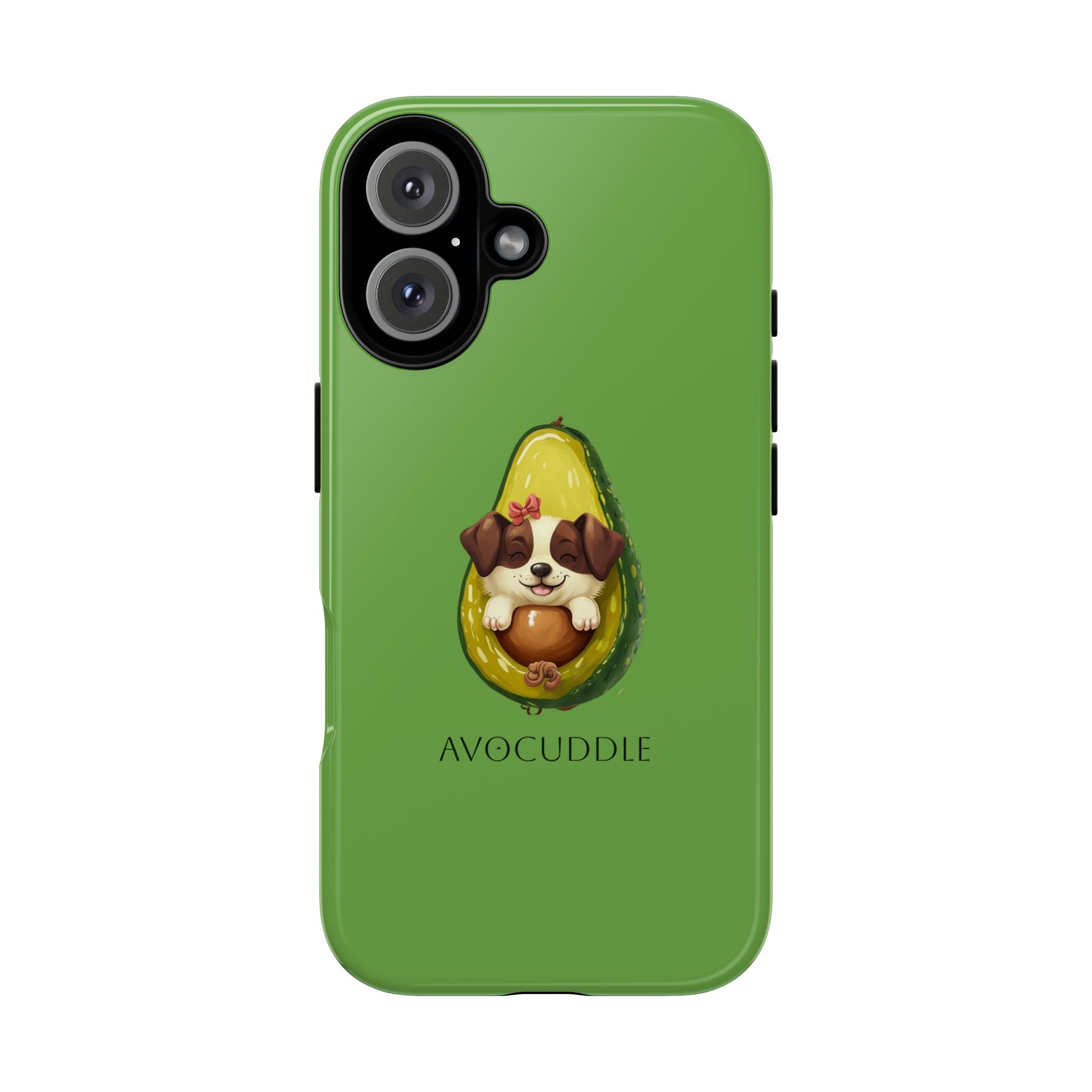 Cute Avocado Dog Phone Case - Pet Lover Gift, Animal Phone Cover, Quirky Accessory, Dog Mom Present, Custom Phone Case