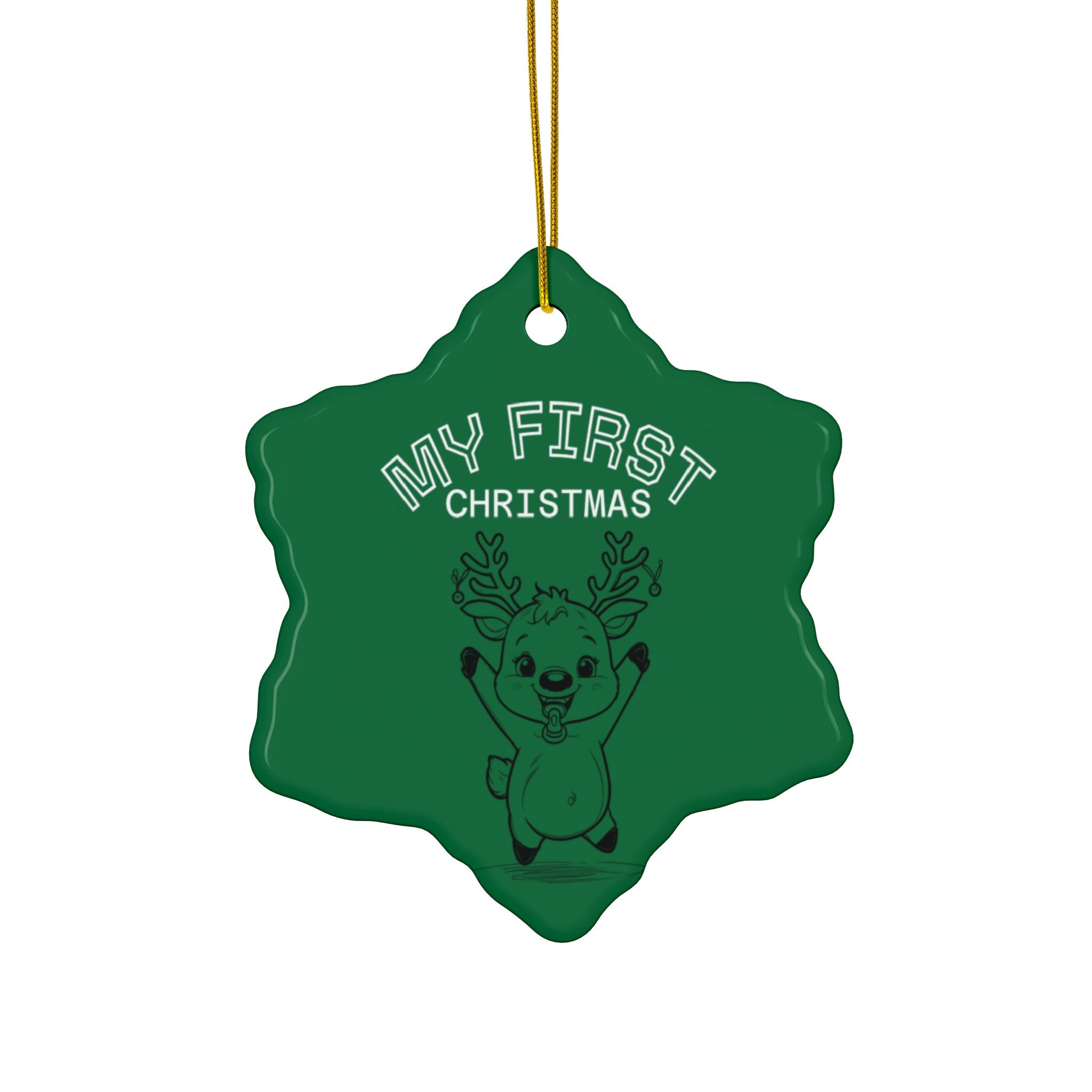 Ceramic Ornaments - Baby's First Christmas Set