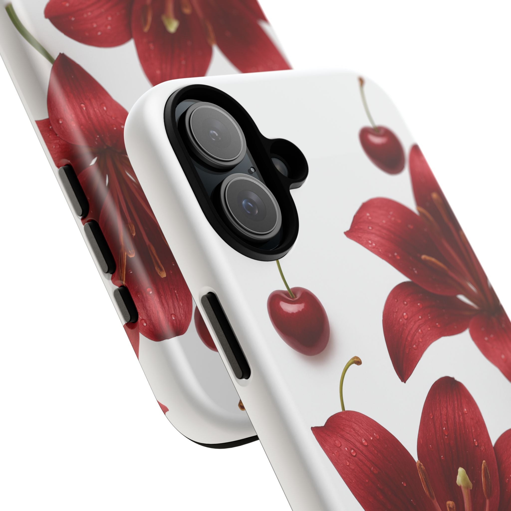 Floral Tough Phone Case, Beautiful Floral Design, Gift for Her, Risk Resistant Cover, Trendy Smartphone Accessory