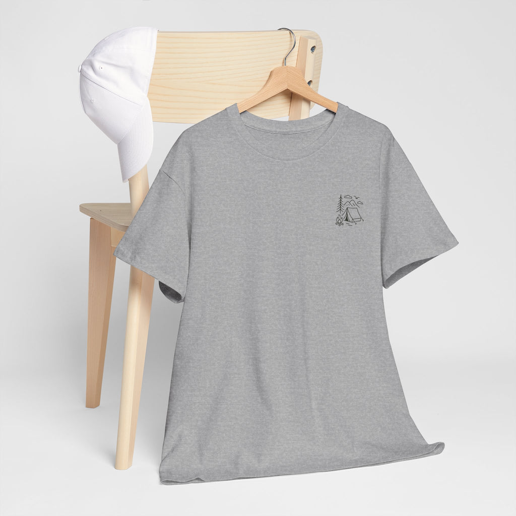 Camping Country Wild West Life Tee, Unisex Heavy Cotton T-Shirt, Adventure Shirt, Outdoor Apparel, Nature Lover Gift, Festival Wear