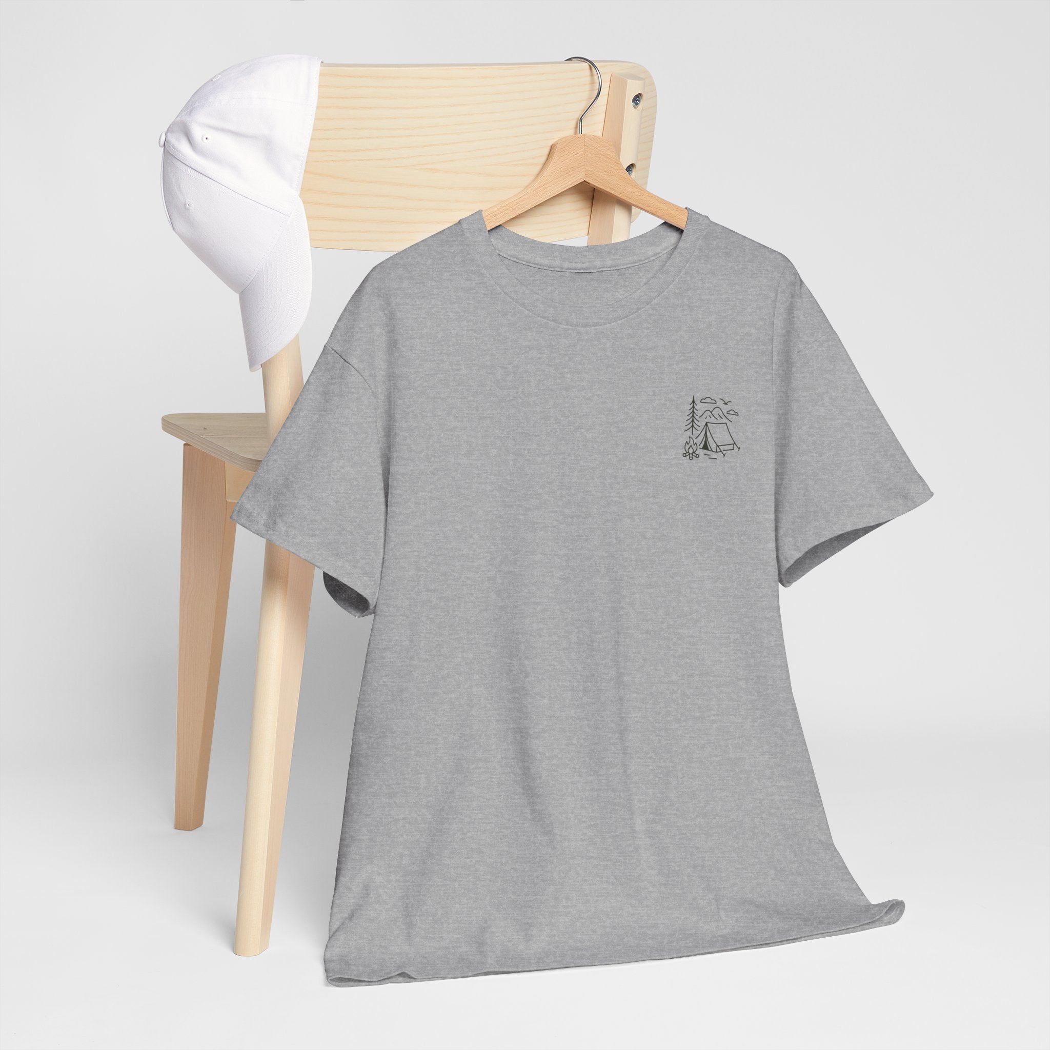 Camping Country Wild West Life Tee, Unisex Heavy Cotton T-Shirt, Adventure Shirt, Outdoor Apparel, Nature Lover Gift, Festival Wear