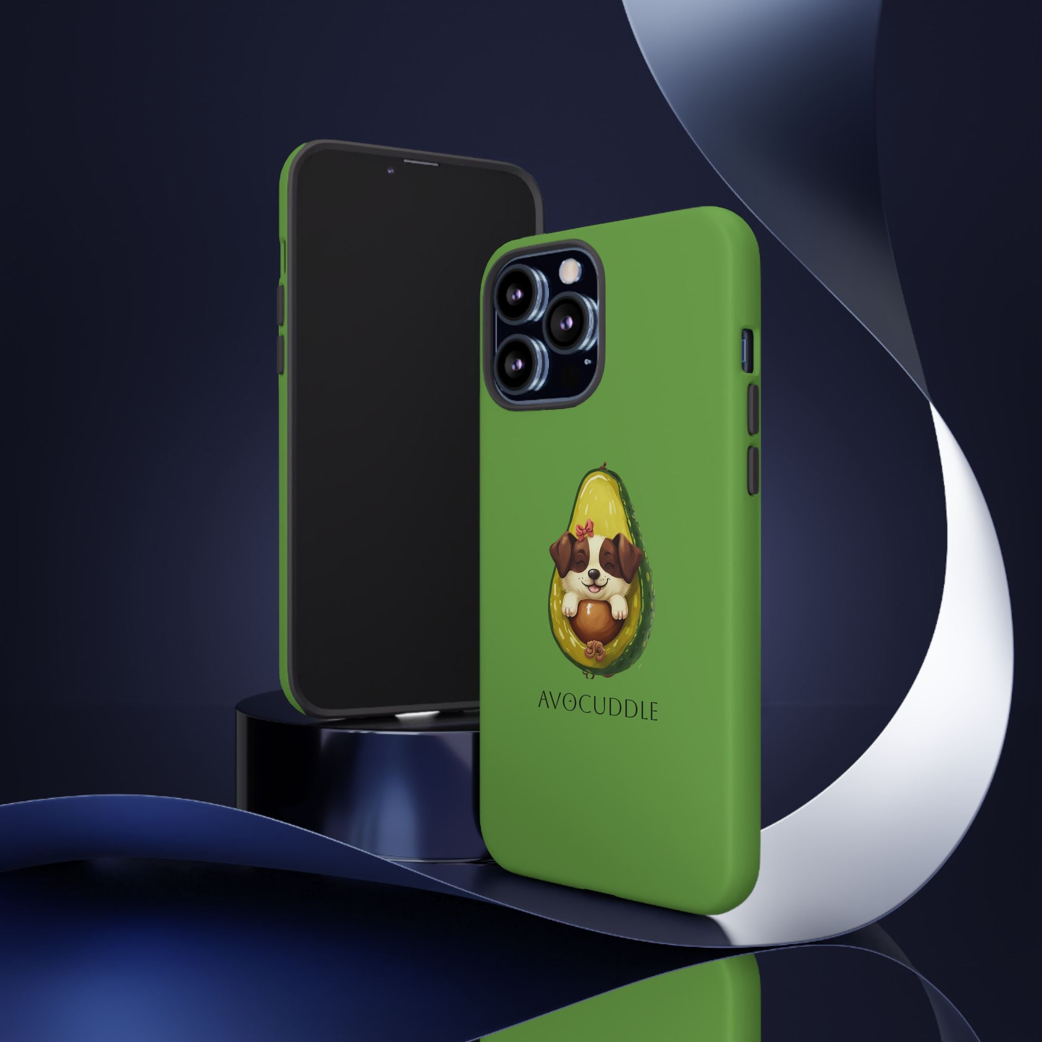 Cute Avocado Dog Phone Case - Pet Lover Gift, Animal Phone Cover, Quirky Accessory, Dog Mom Present, Custom Phone Case