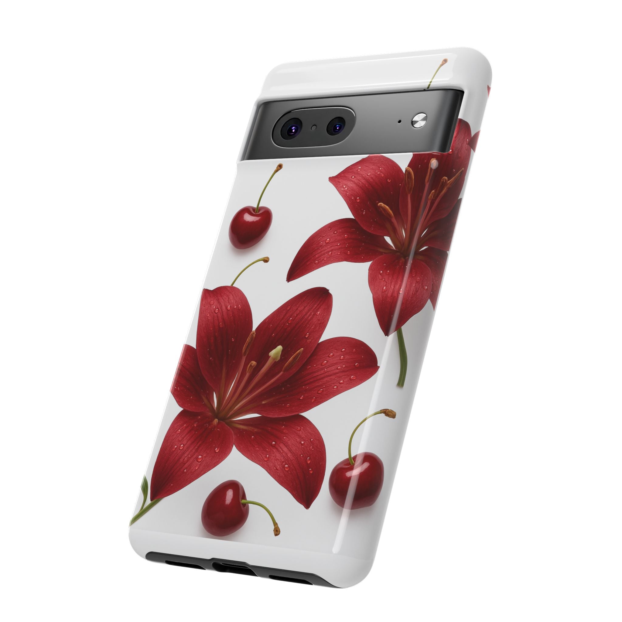 Floral Tough Phone Case, Beautiful Floral Design, Gift for Her, Risk Resistant Cover, Trendy Smartphone Accessory