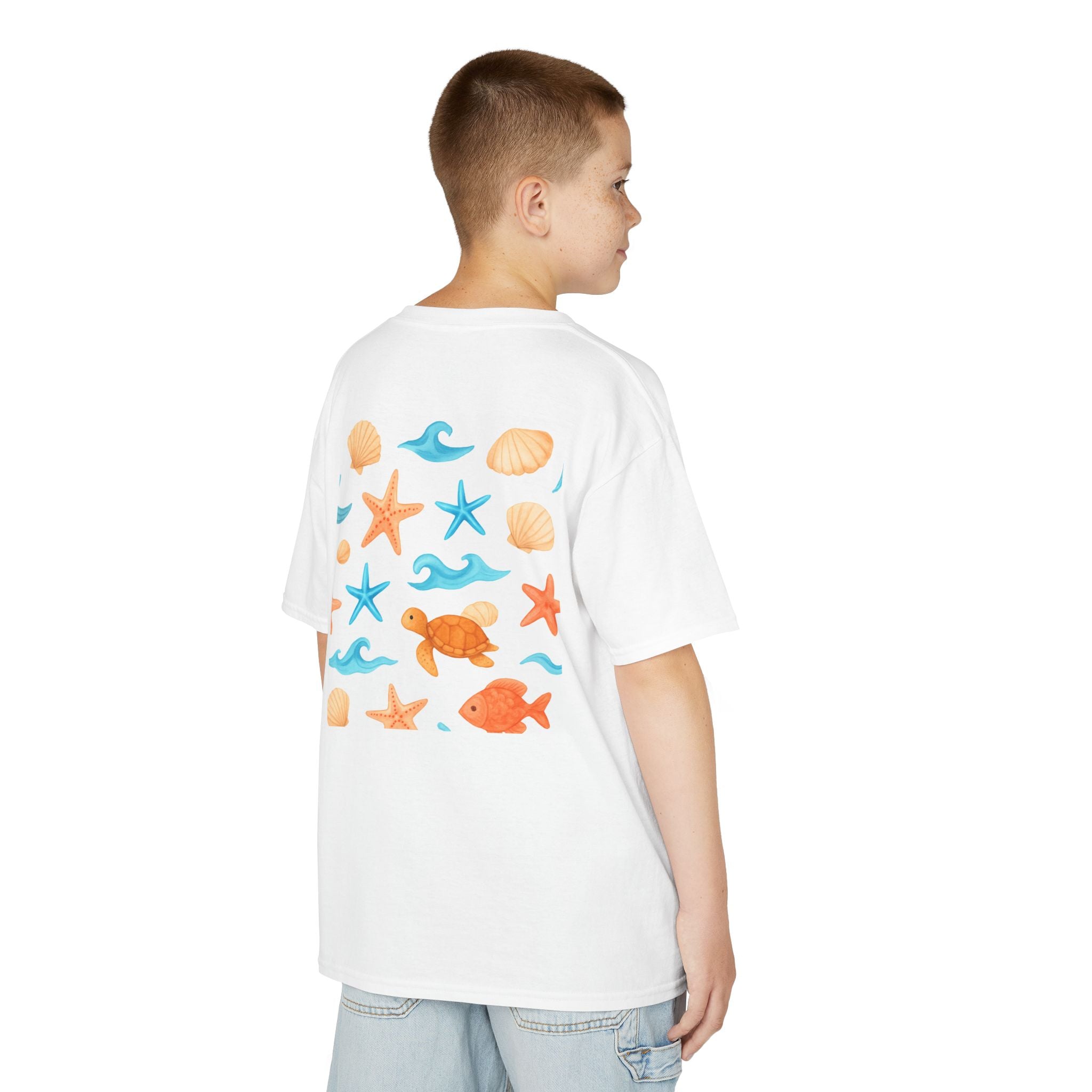 Kids Summer T-Shirt, Fun Beach Vibes, Toddler Gift, Summer Outfit, Cute Marine Graphics, Cute Children's Tee