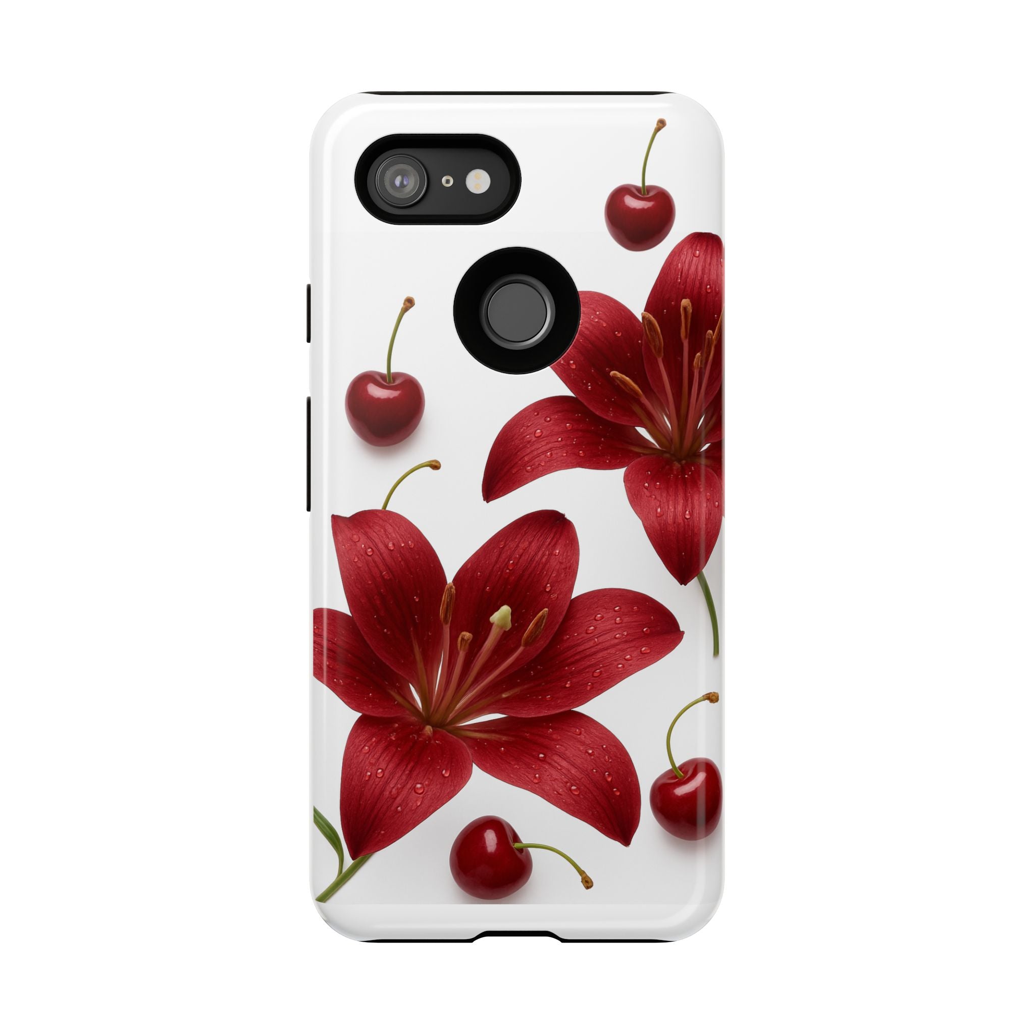 Floral Tough Phone Case, Beautiful Floral Design, Gift for Her, Risk Resistant Cover, Trendy Smartphone Accessory