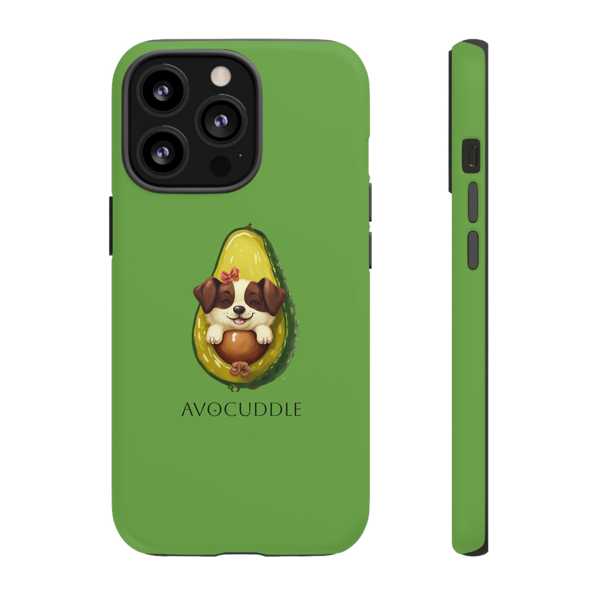 Cute Avocado Dog Phone Case - Pet Lover Gift, Animal Phone Cover, Quirky Accessory, Dog Mom Present, Custom Phone Case