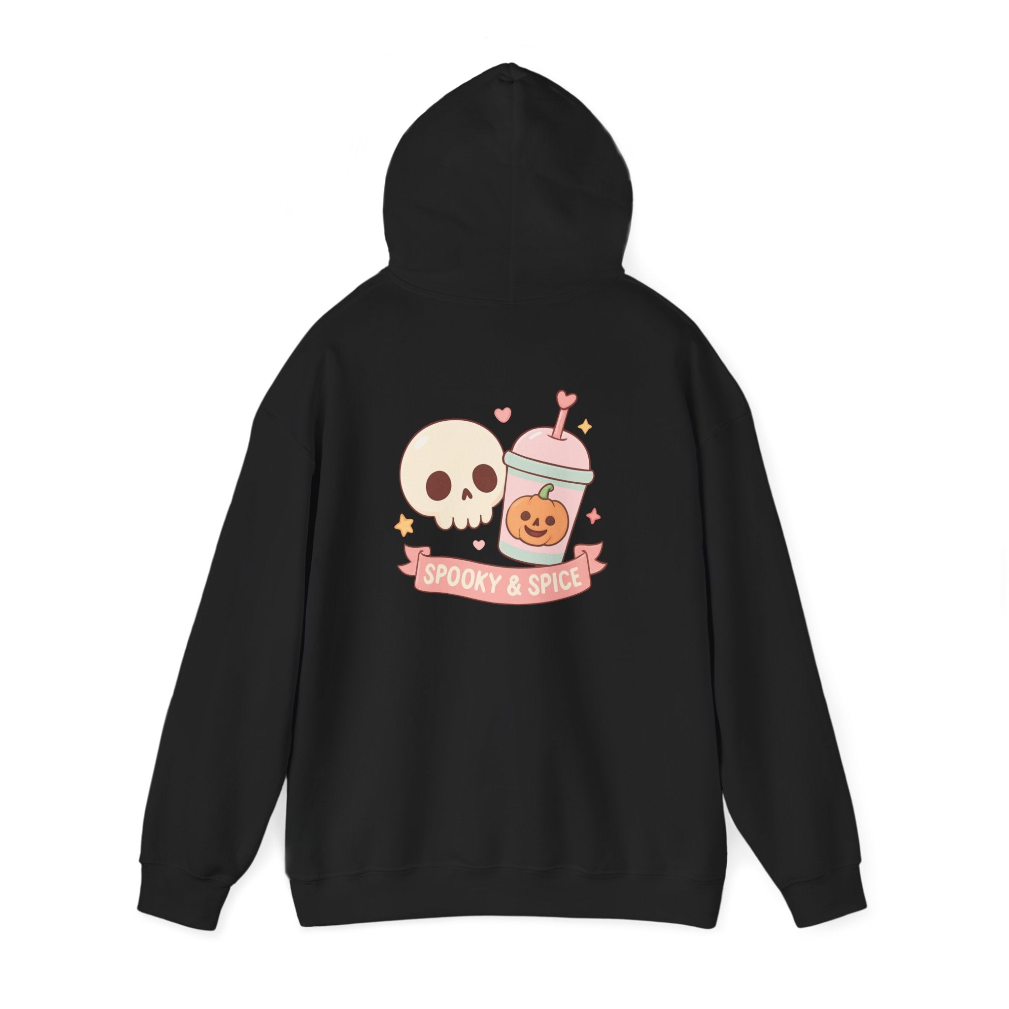 Spooky & Spice Hooded Sweatshirt, Halloween Sweater, Cozy Gift for Fall, Unisex Hoodie, Cute Autumn Fashion
