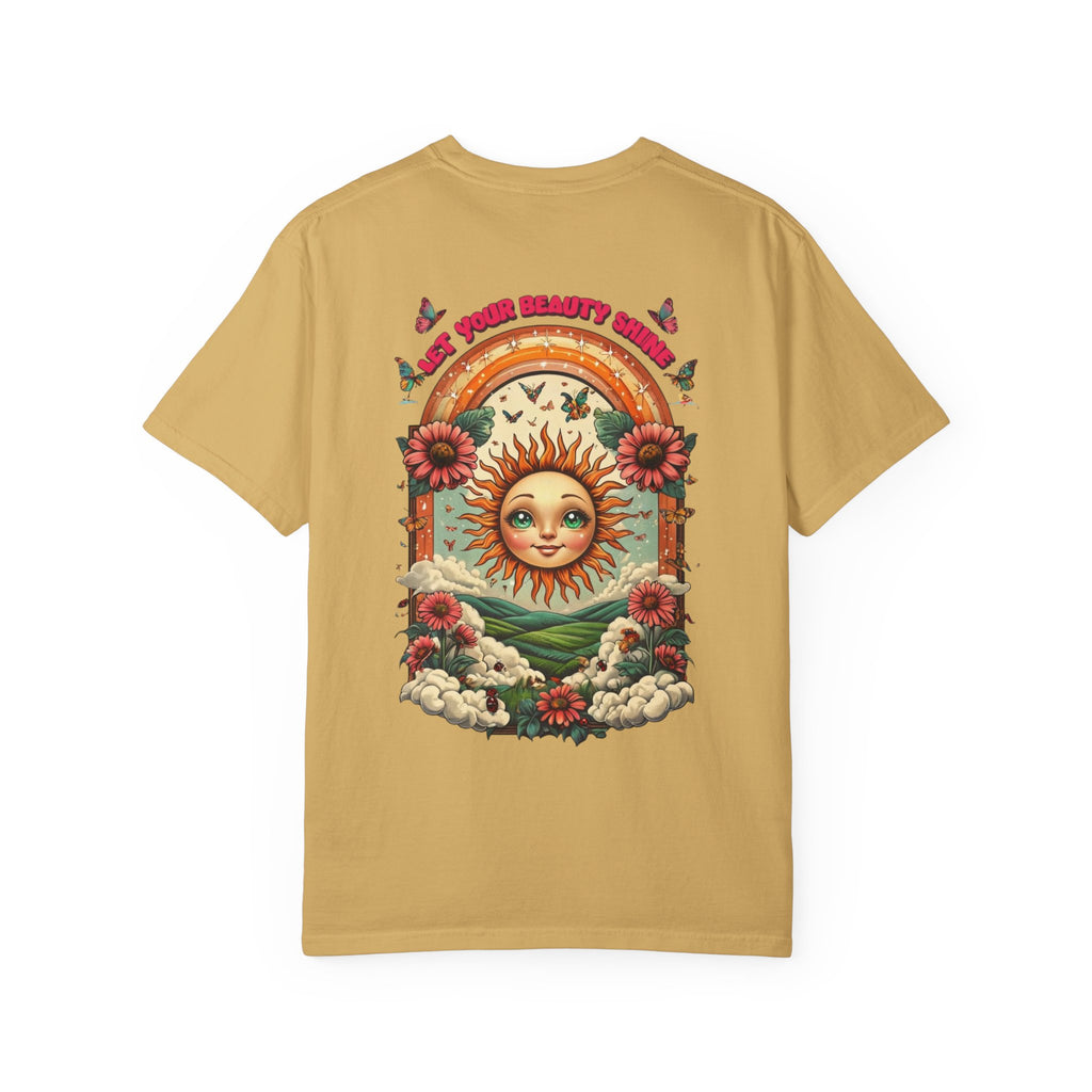Sunshine Vibes Unisex Garment-Dyed T-shirt, Vintage Graphic Tee, Summer Fashion, Gift for Her, Eco-Friendly Clothing, Festival Wear