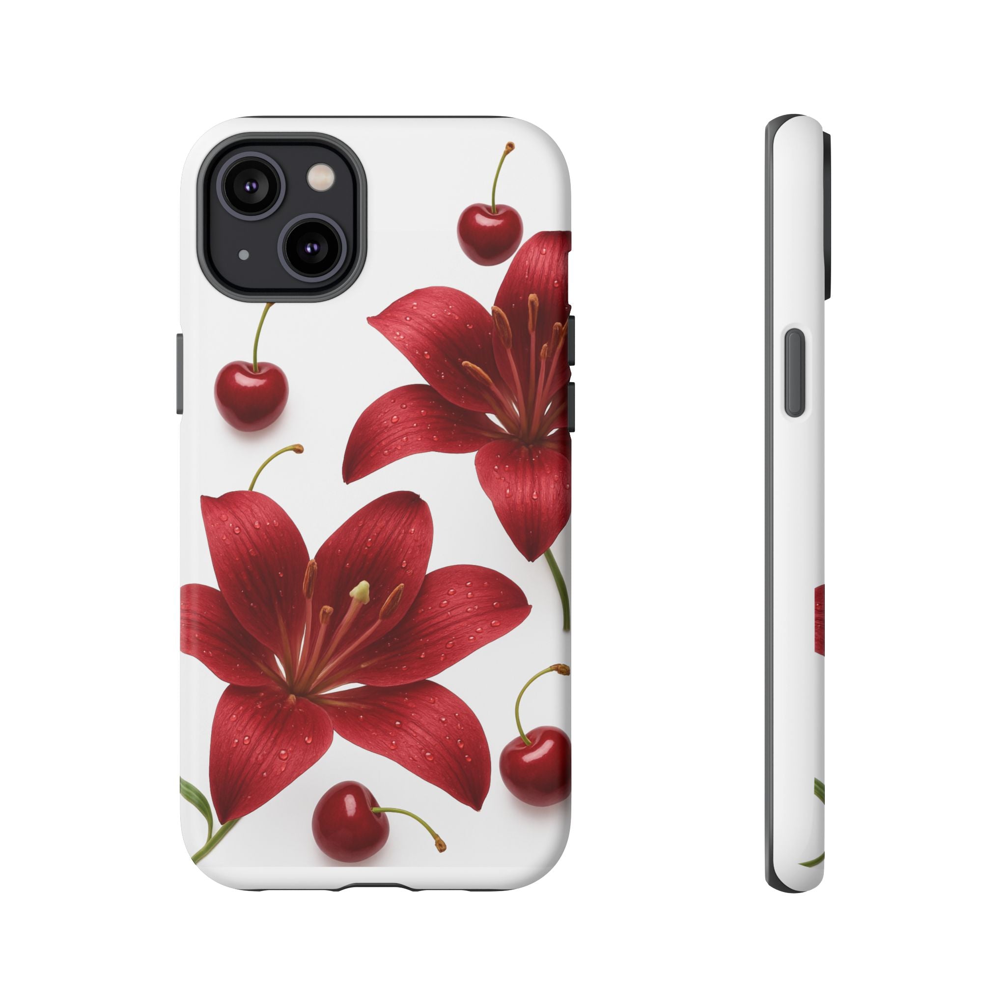 Floral Tough Phone Case, Beautiful Floral Design, Gift for Her, Risk Resistant Cover, Trendy Smartphone Accessory