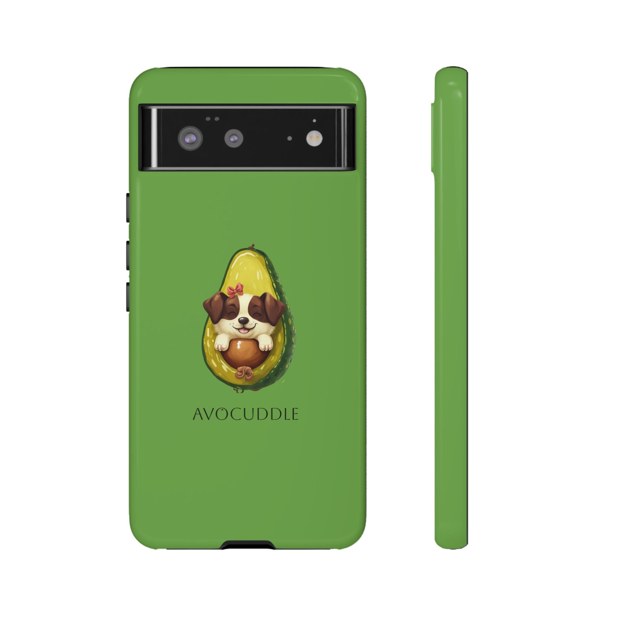 Cute Avocado Dog Phone Case - Pet Lover Gift, Animal Phone Cover, Quirky Accessory, Dog Mom Present, Custom Phone Case