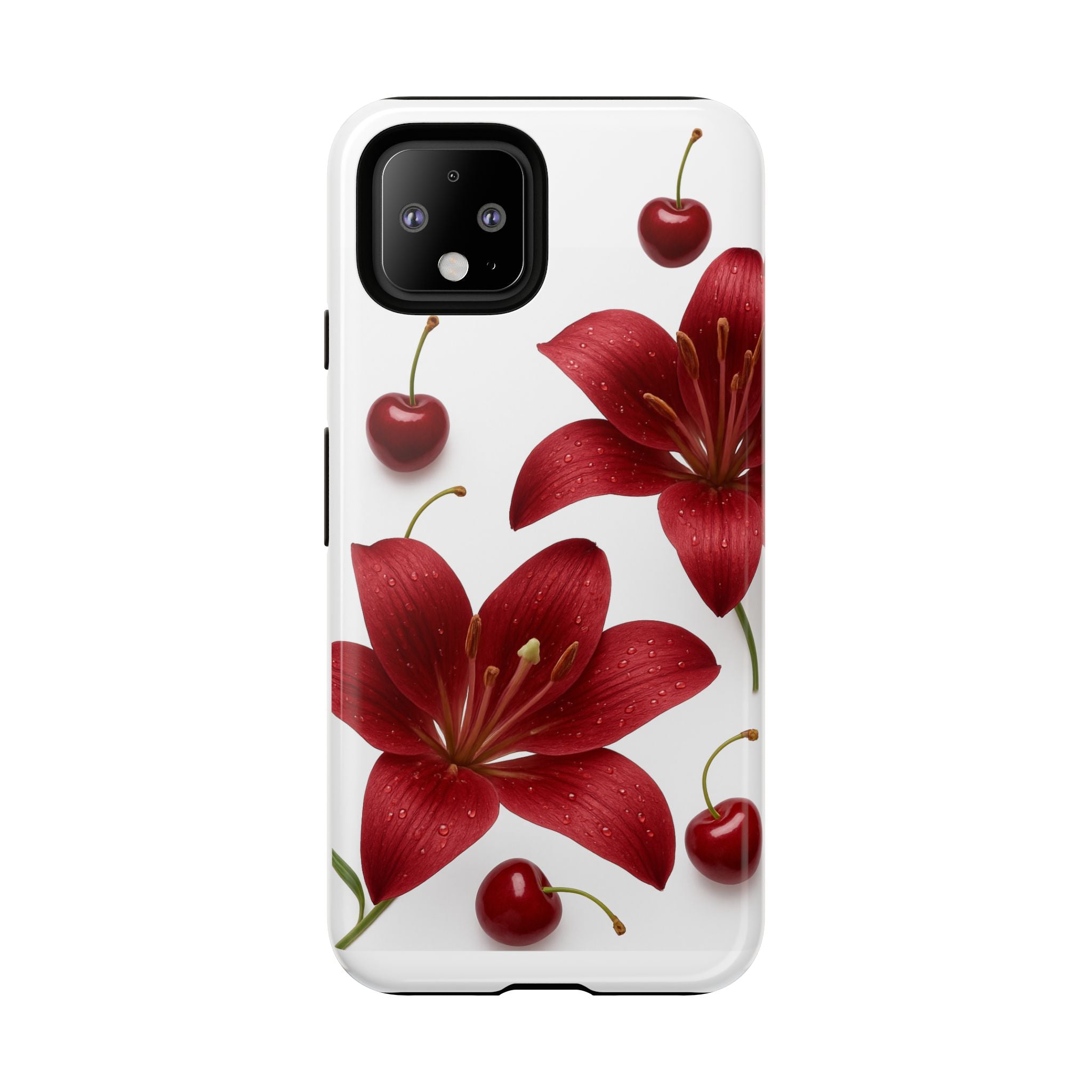 Floral Tough Phone Case, Beautiful Floral Design, Gift for Her, Risk Resistant Cover, Trendy Smartphone Accessory