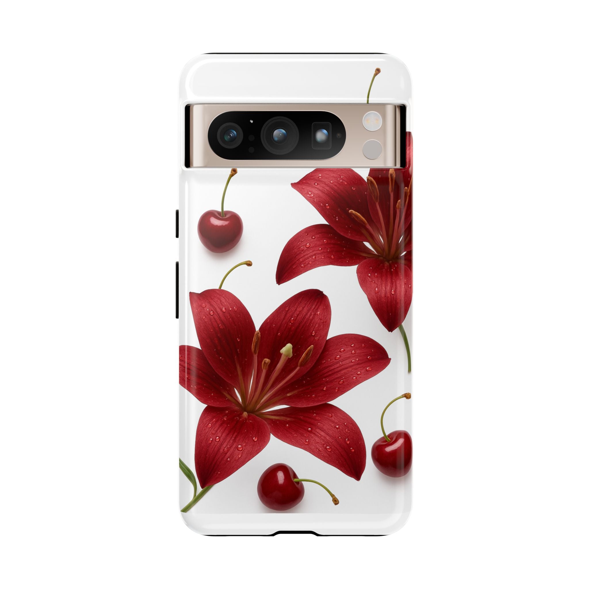 Floral Tough Phone Case, Beautiful Floral Design, Gift for Her, Risk Resistant Cover, Trendy Smartphone Accessory