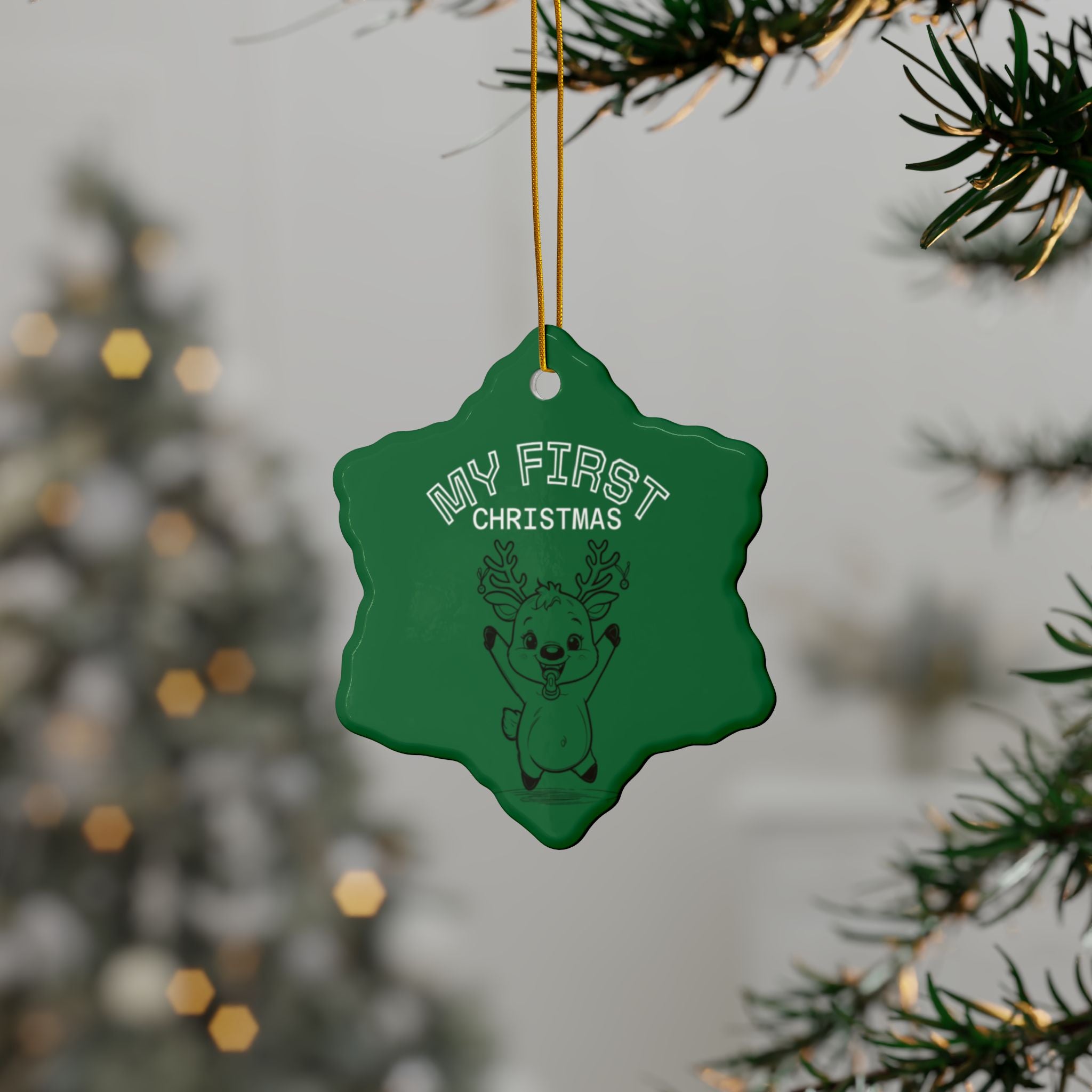 Ceramic Ornaments - Baby's First Christmas Set