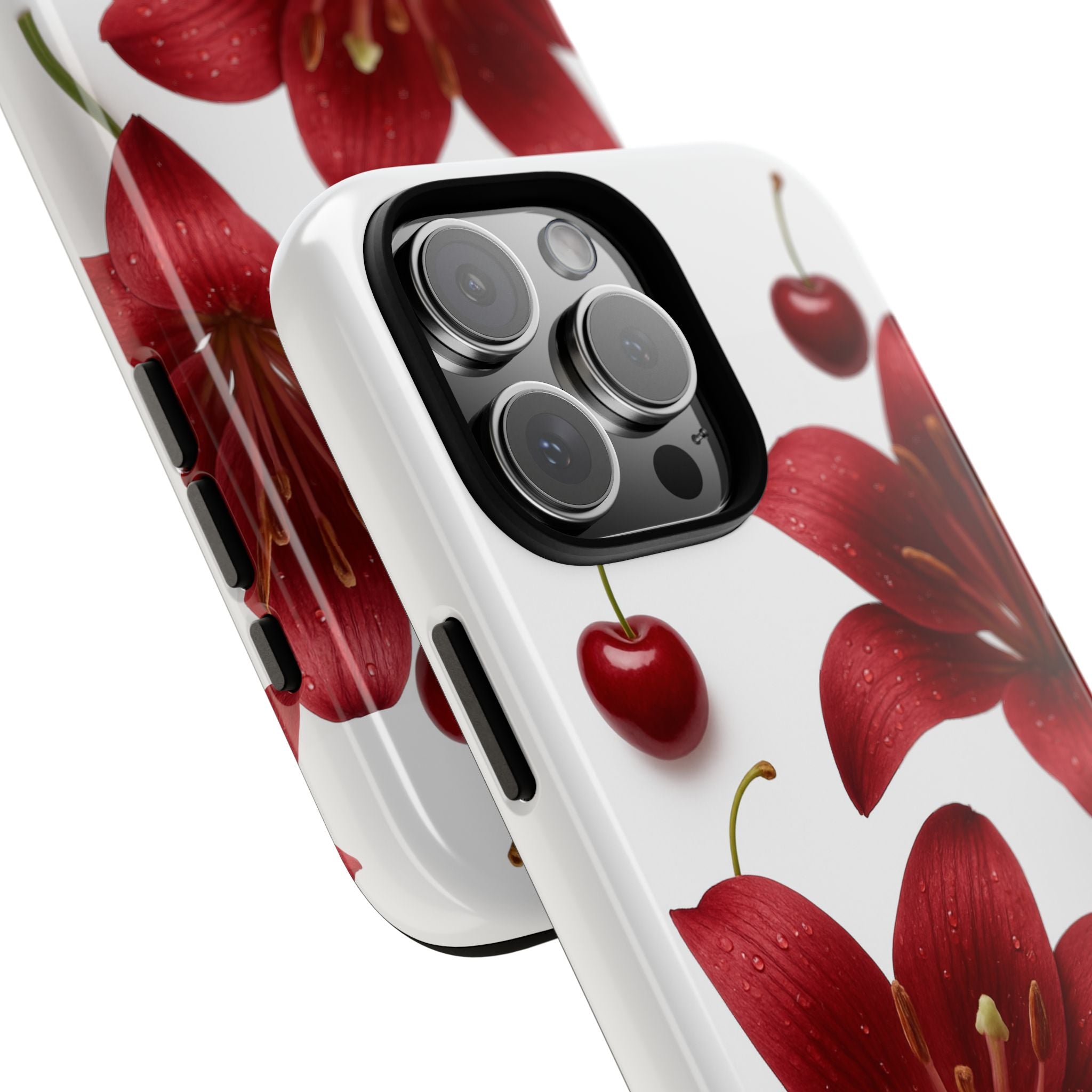 Floral Tough Phone Case, Beautiful Floral Design, Gift for Her, Risk Resistant Cover, Trendy Smartphone Accessory