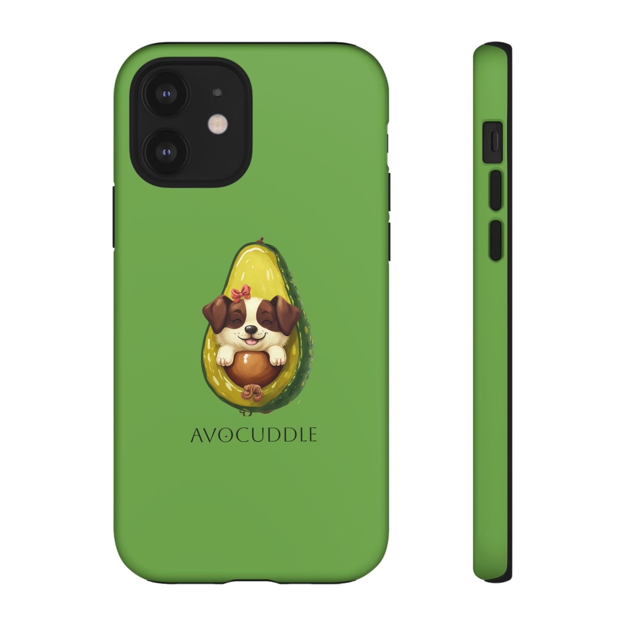 Cute Avocado Dog Phone Case - Pet Lover Gift, Animal Phone Cover, Quirky Accessory, Dog Mom Present, Custom Phone Case
