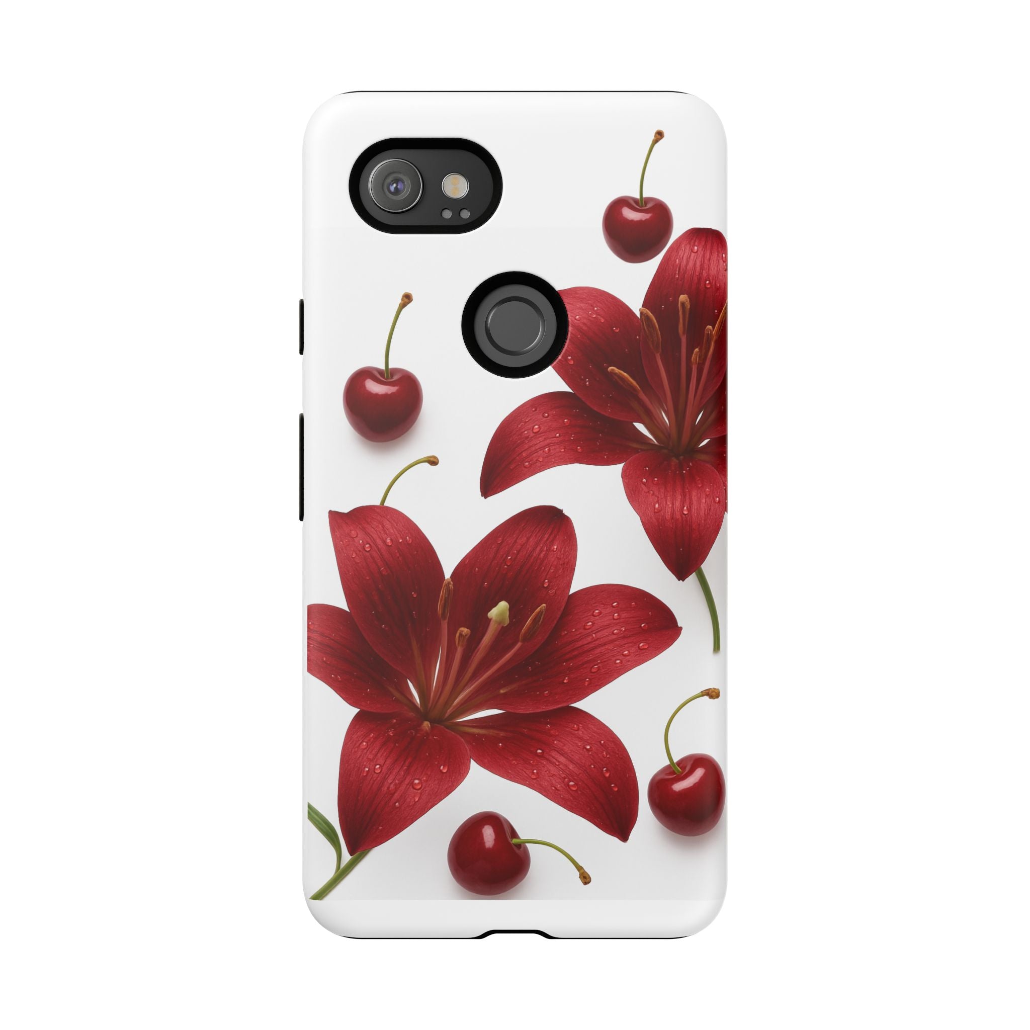 Floral Tough Phone Case, Beautiful Floral Design, Gift for Her, Risk Resistant Cover, Trendy Smartphone Accessory