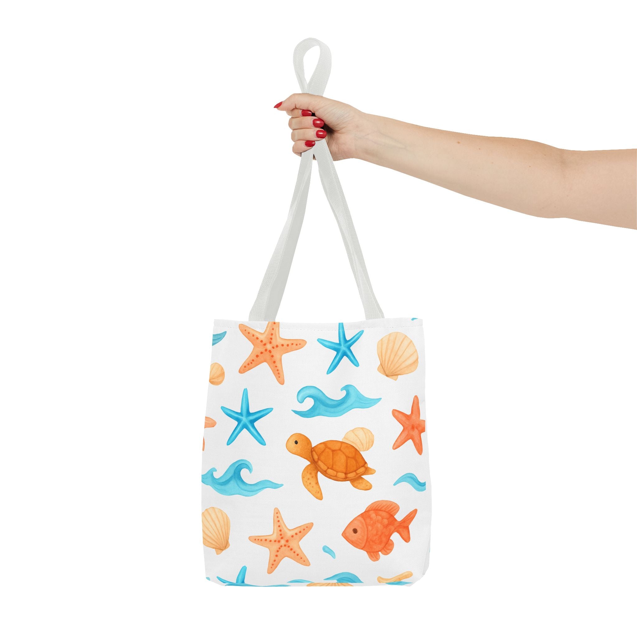 Ocean-Themed Tote Bag - Cute Beach Bag, Summer Accessories, Gift for Ocean Lovers, Lightweight Carryall, Summer Shopping Bag