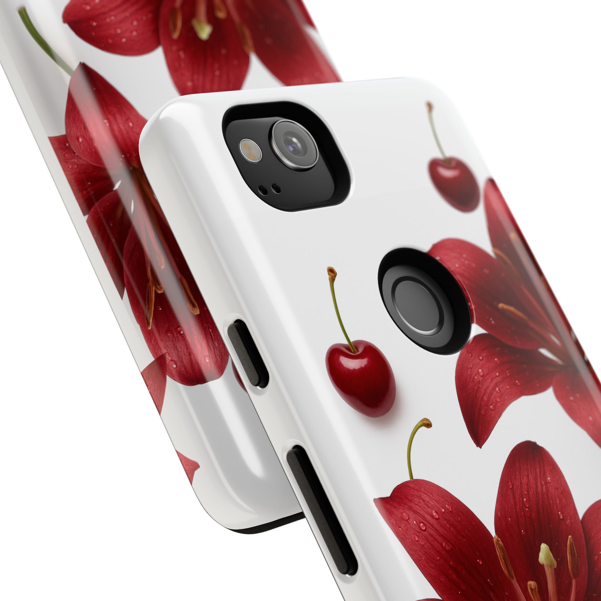 Floral Tough Phone Case, Beautiful Floral Design, Gift for Her, Risk Resistant Cover, Trendy Smartphone Accessory