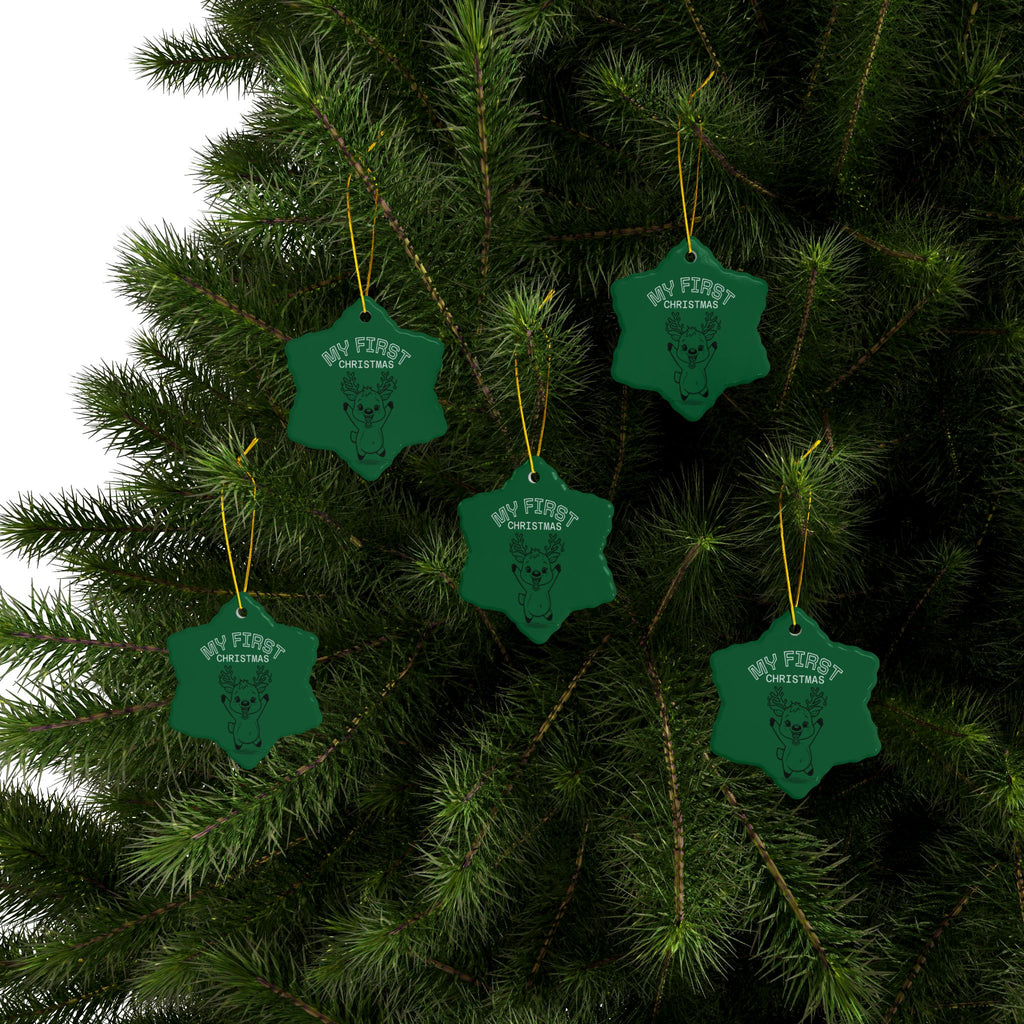 Ceramic Ornaments - Baby's First Christmas Set