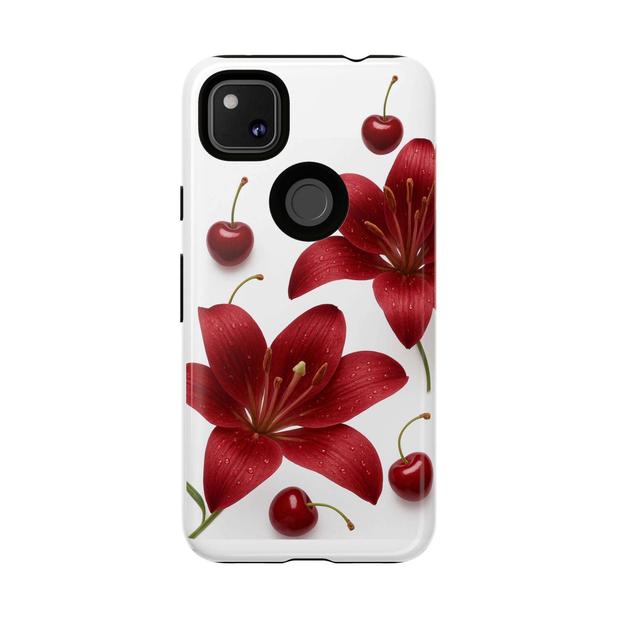 Floral Tough Phone Case, Beautiful Floral Design, Gift for Her, Risk Resistant Cover, Trendy Smartphone Accessory
