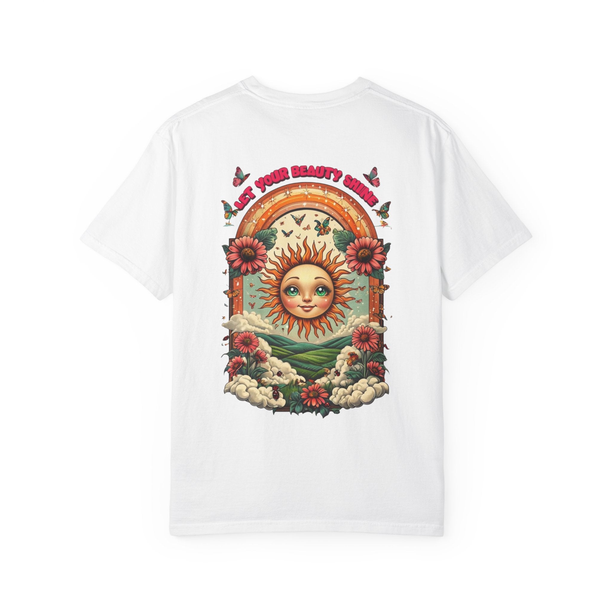 Sunshine Vibes Unisex Garment-Dyed T-shirt, Vintage Graphic Tee, Summer Fashion, Gift for Her, Eco-Friendly Clothing, Festival Wear