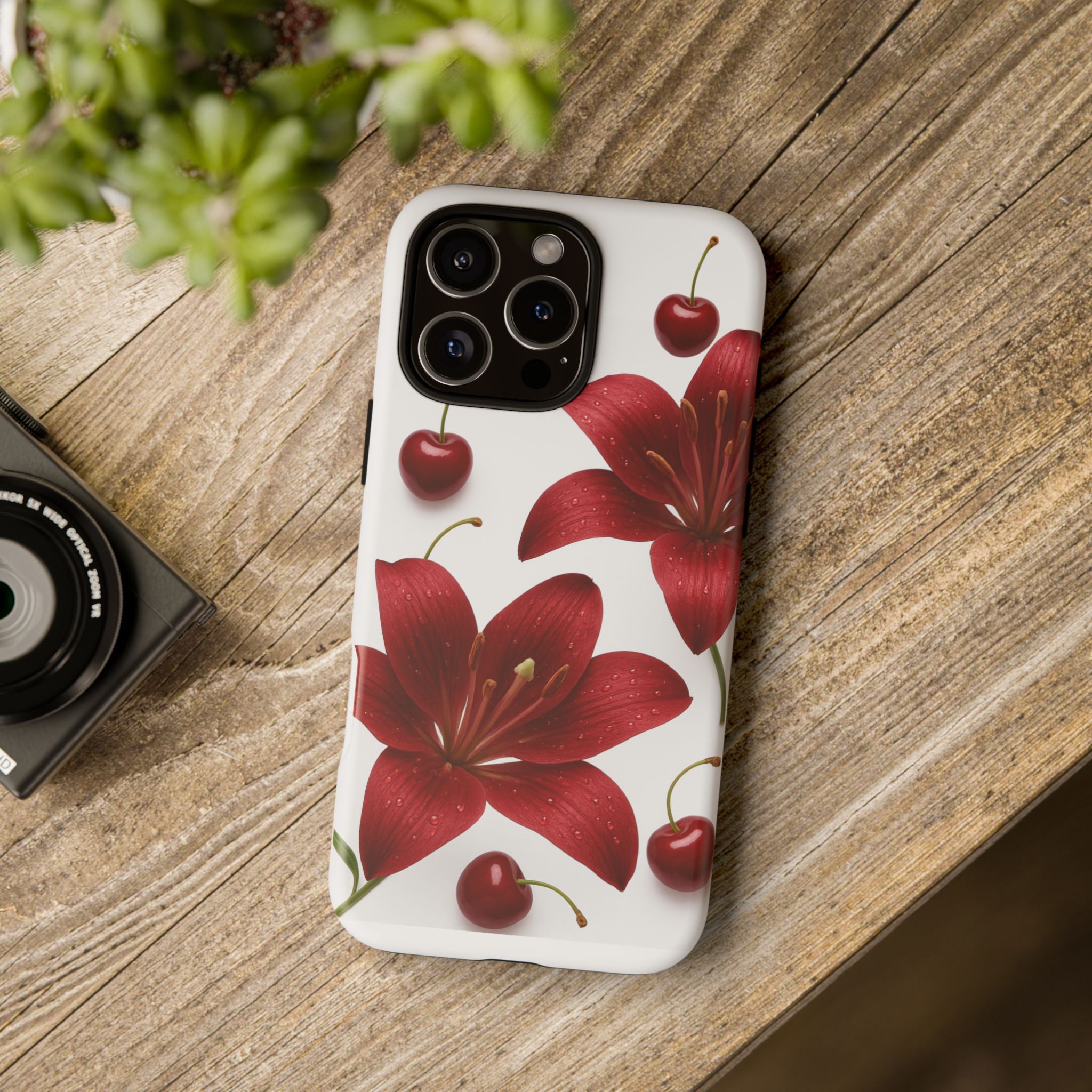 Floral Tough Phone Case, Beautiful Floral Design, Gift for Her, Risk Resistant Cover, Trendy Smartphone Accessory