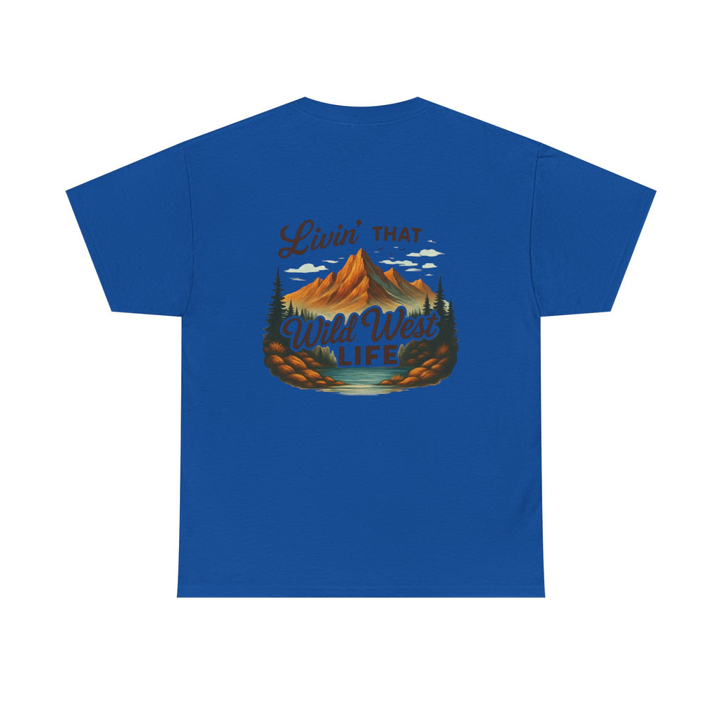 Camping Country Wild West Life Tee, Unisex Heavy Cotton T-Shirt, Adventure Shirt, Outdoor Apparel, Nature Lover Gift, Festival Wear