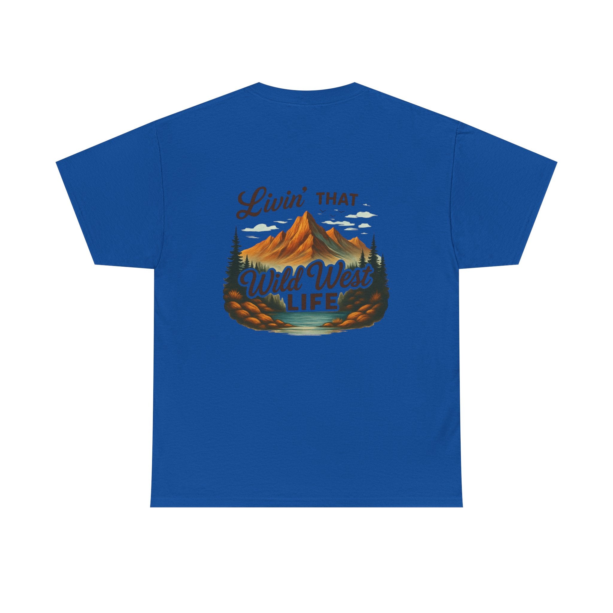 Camping Country Wild West Life Tee, Unisex Heavy Cotton T-Shirt, Adventure Shirt, Outdoor Apparel, Nature Lover Gift, Festival Wear
