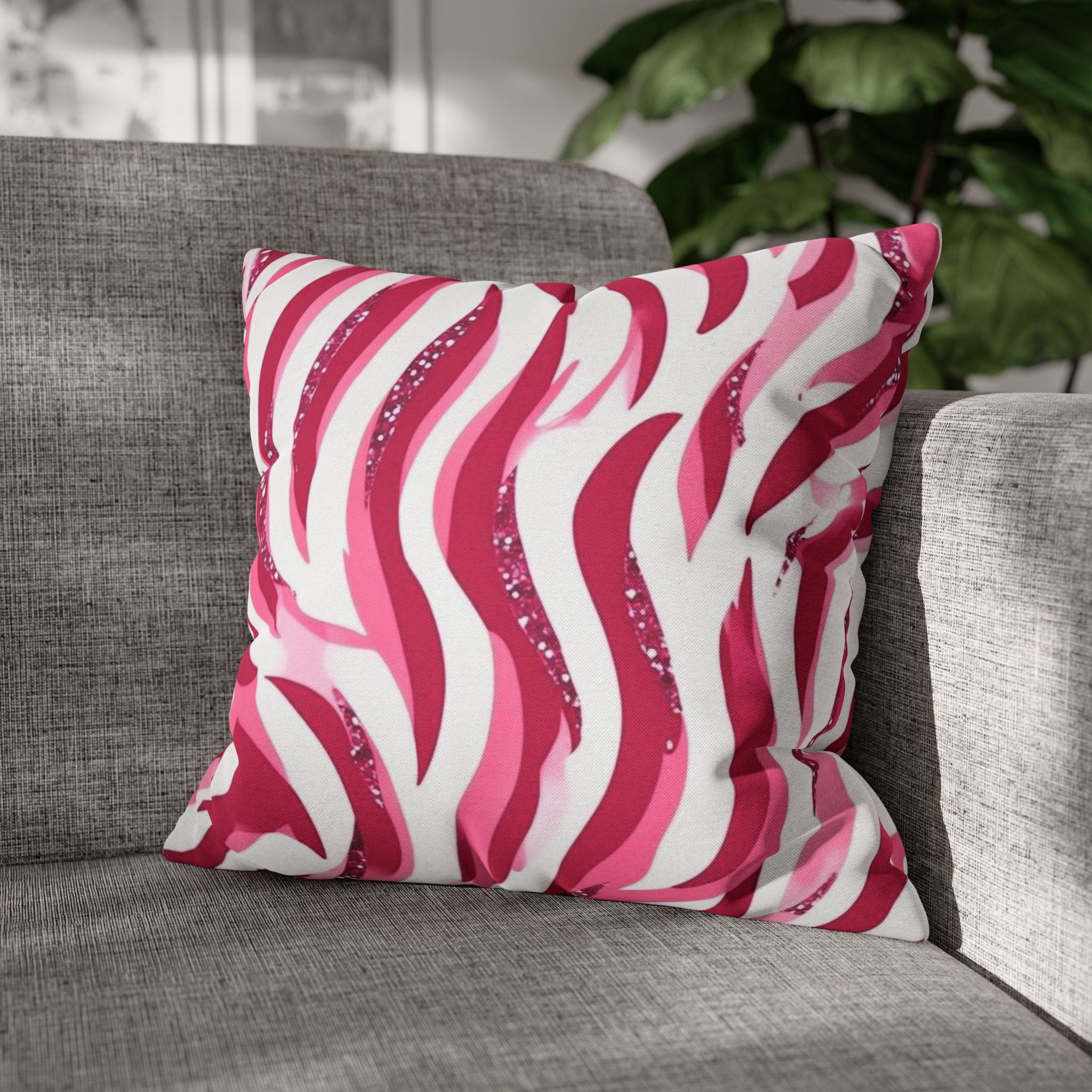 Vibrant Zebra Print Pillowcase, Home Decor, Couch Accent, Gift for Her, Animal Print Decor