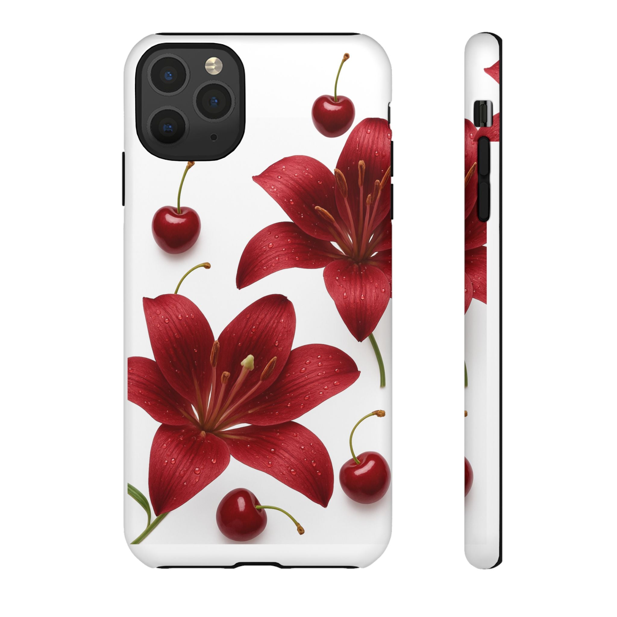 Floral Tough Phone Case, Beautiful Floral Design, Gift for Her, Risk Resistant Cover, Trendy Smartphone Accessory
