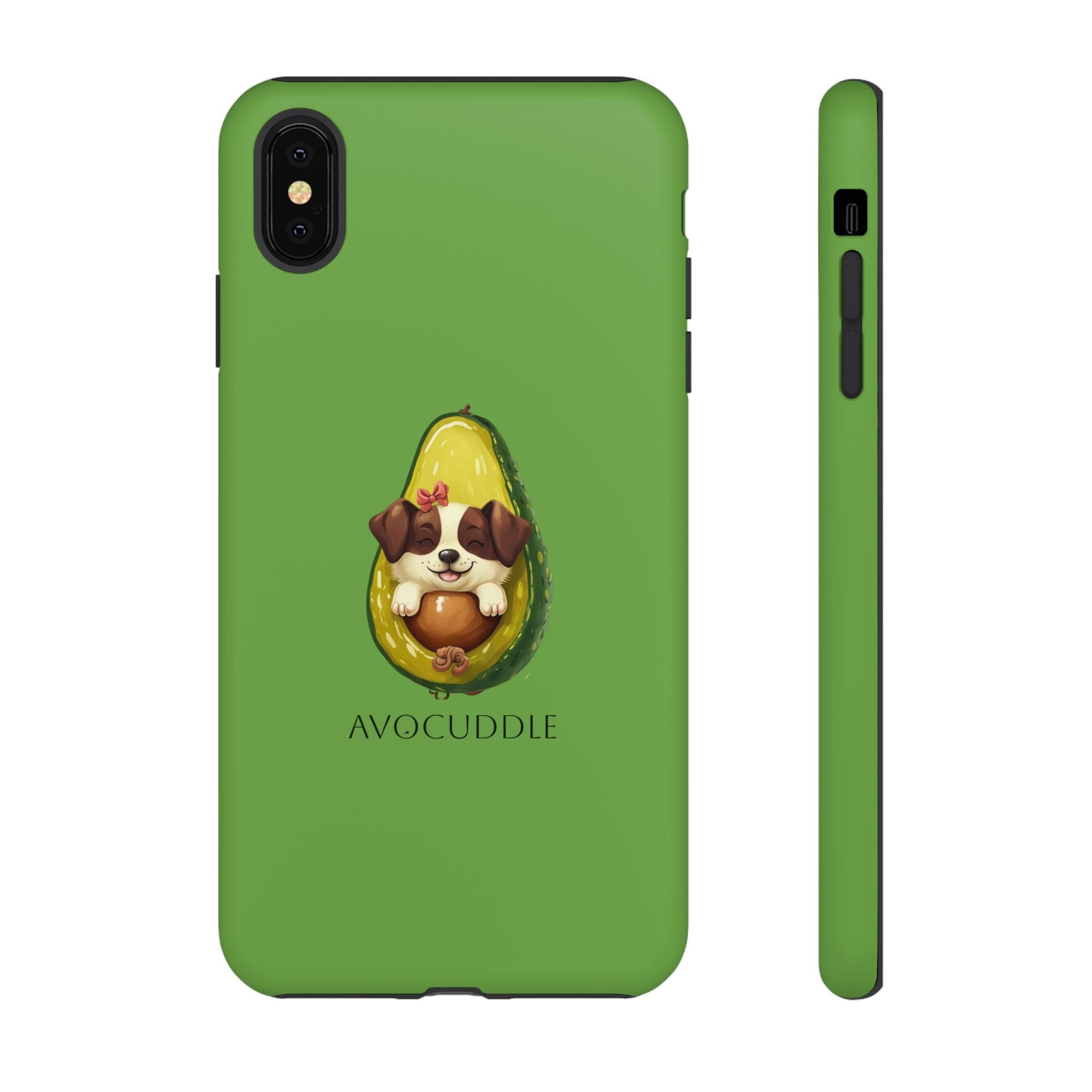Cute Avocado Dog Phone Case - Pet Lover Gift, Animal Phone Cover, Quirky Accessory, Dog Mom Present, Custom Phone Case