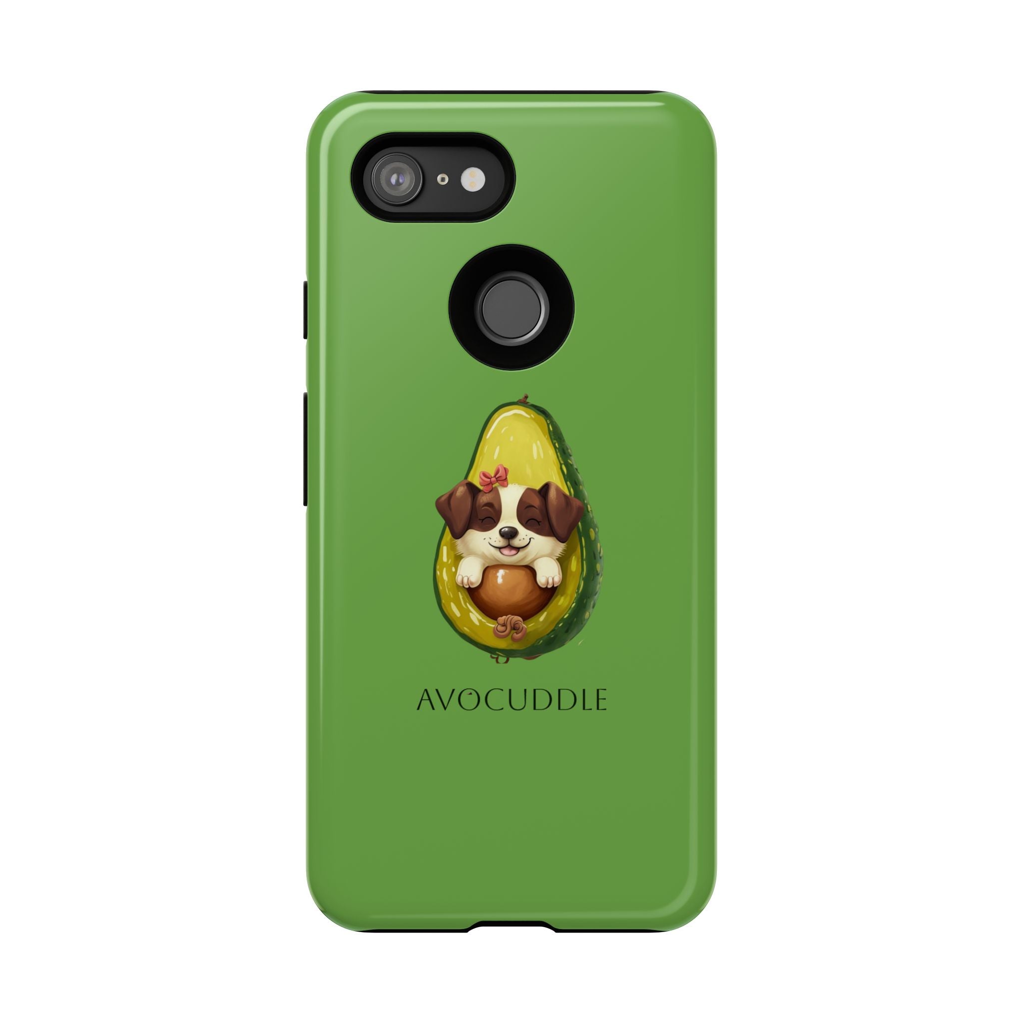 Cute Avocado Dog Phone Case - Pet Lover Gift, Animal Phone Cover, Quirky Accessory, Dog Mom Present, Custom Phone Case