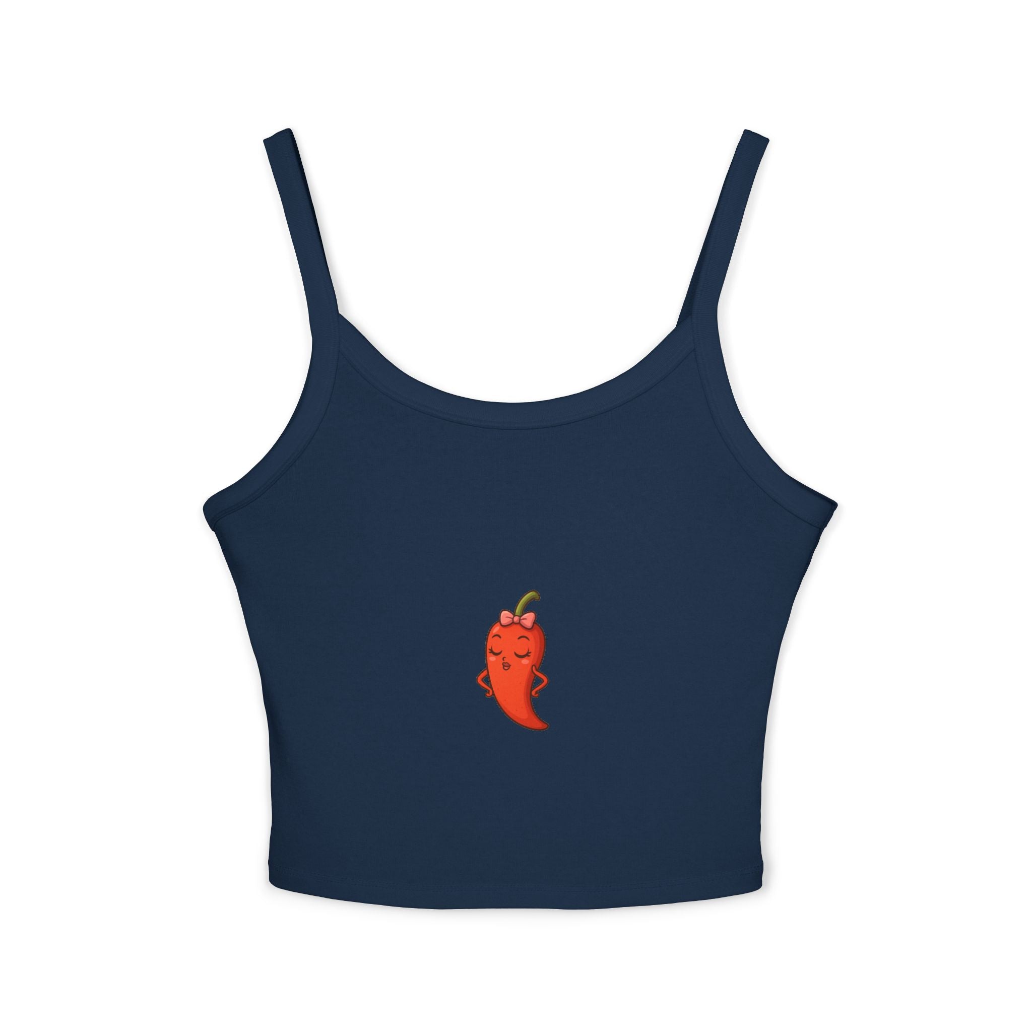 Cute Chili Pepper Women's Tank Top, Summer Fashion, Gift for Her, Casual Outfit, Trendy Sleeveless Top, Spaghetti Strap Shirt