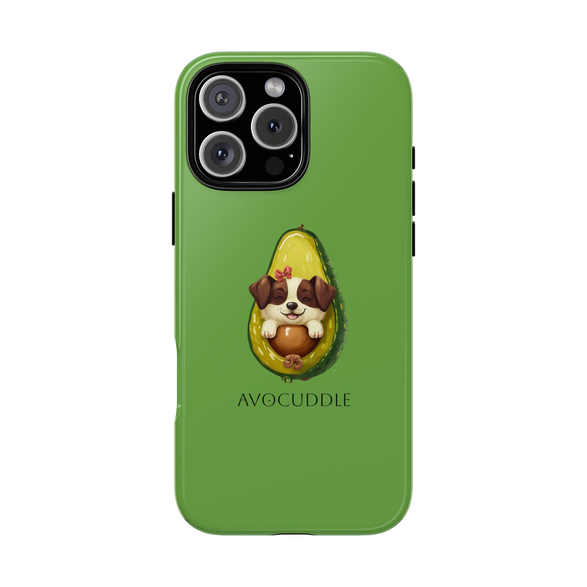 Cute Avocado Dog Phone Case - Pet Lover Gift, Animal Phone Cover, Quirky Accessory, Dog Mom Present, Custom Phone Case
