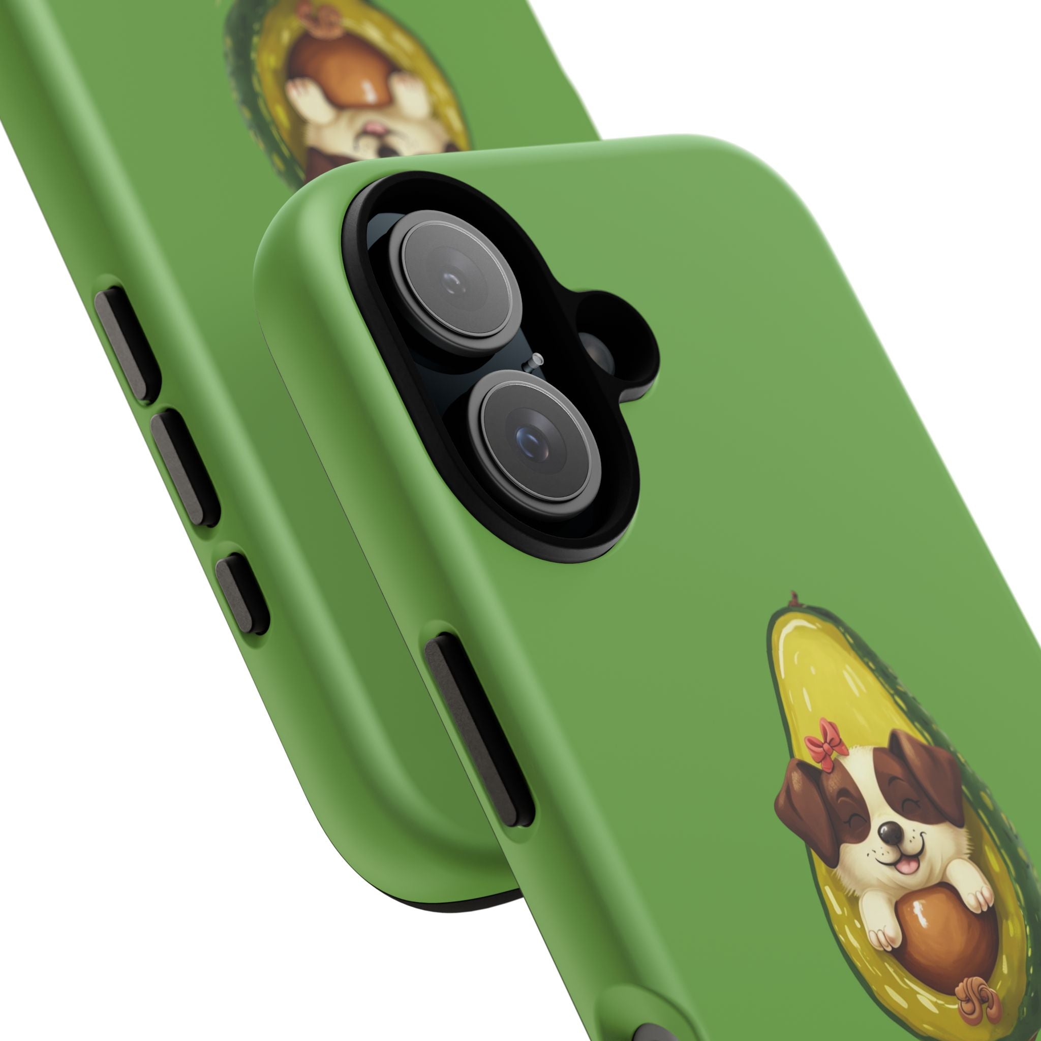 Cute Avocado Dog Phone Case - Pet Lover Gift, Animal Phone Cover, Quirky Accessory, Dog Mom Present, Custom Phone Case