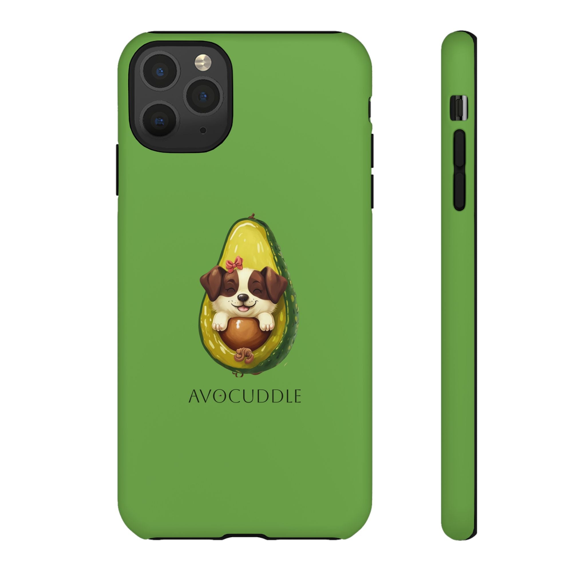 Cute Avocado Dog Phone Case - Pet Lover Gift, Animal Phone Cover, Quirky Accessory, Dog Mom Present, Custom Phone Case