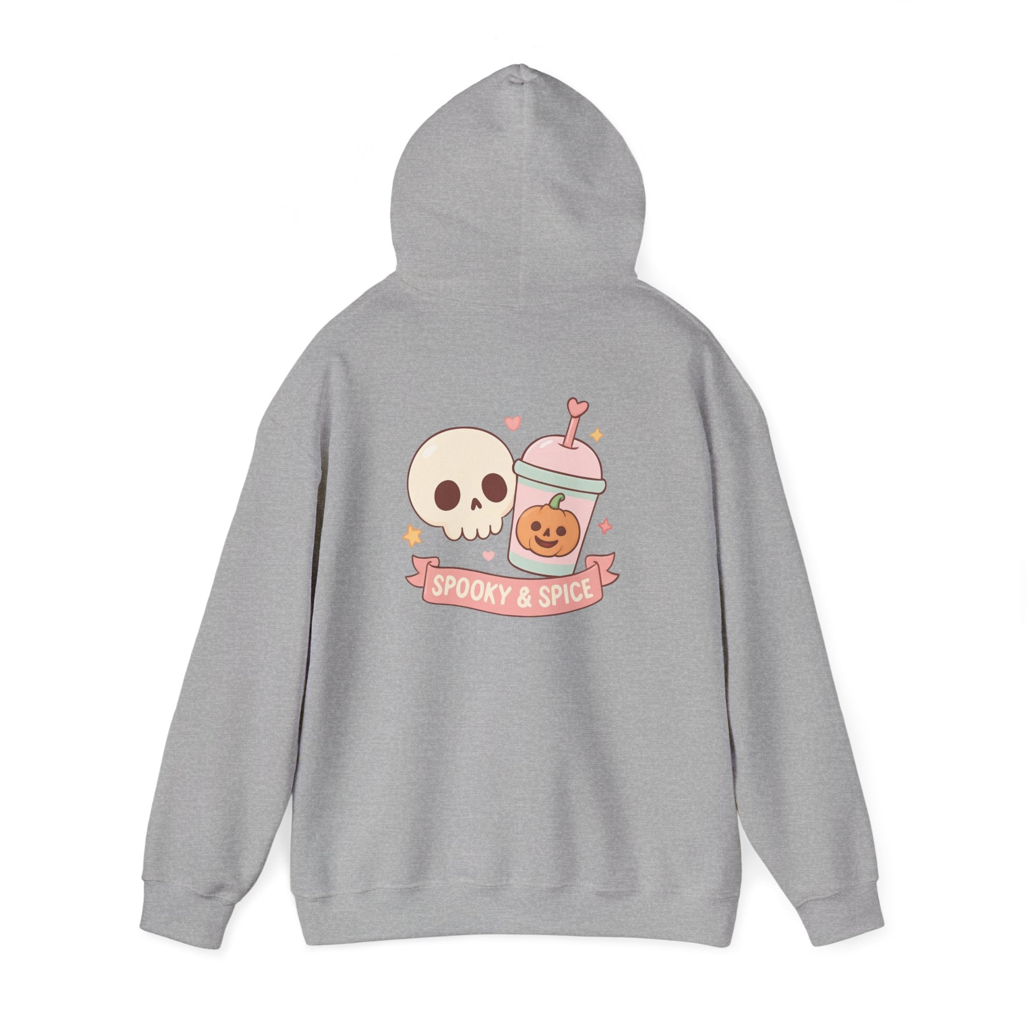 Spooky & Spice Hooded Sweatshirt, Halloween Sweater, Cozy Gift for Fall, Unisex Hoodie, Cute Autumn Fashion