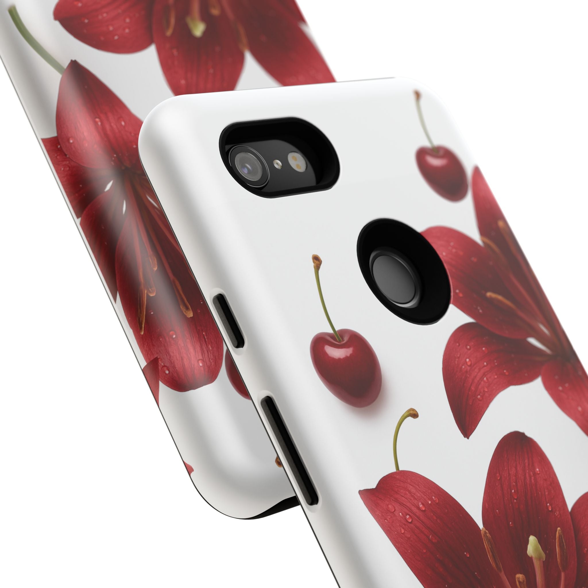 Floral Tough Phone Case, Beautiful Floral Design, Gift for Her, Risk Resistant Cover, Trendy Smartphone Accessory