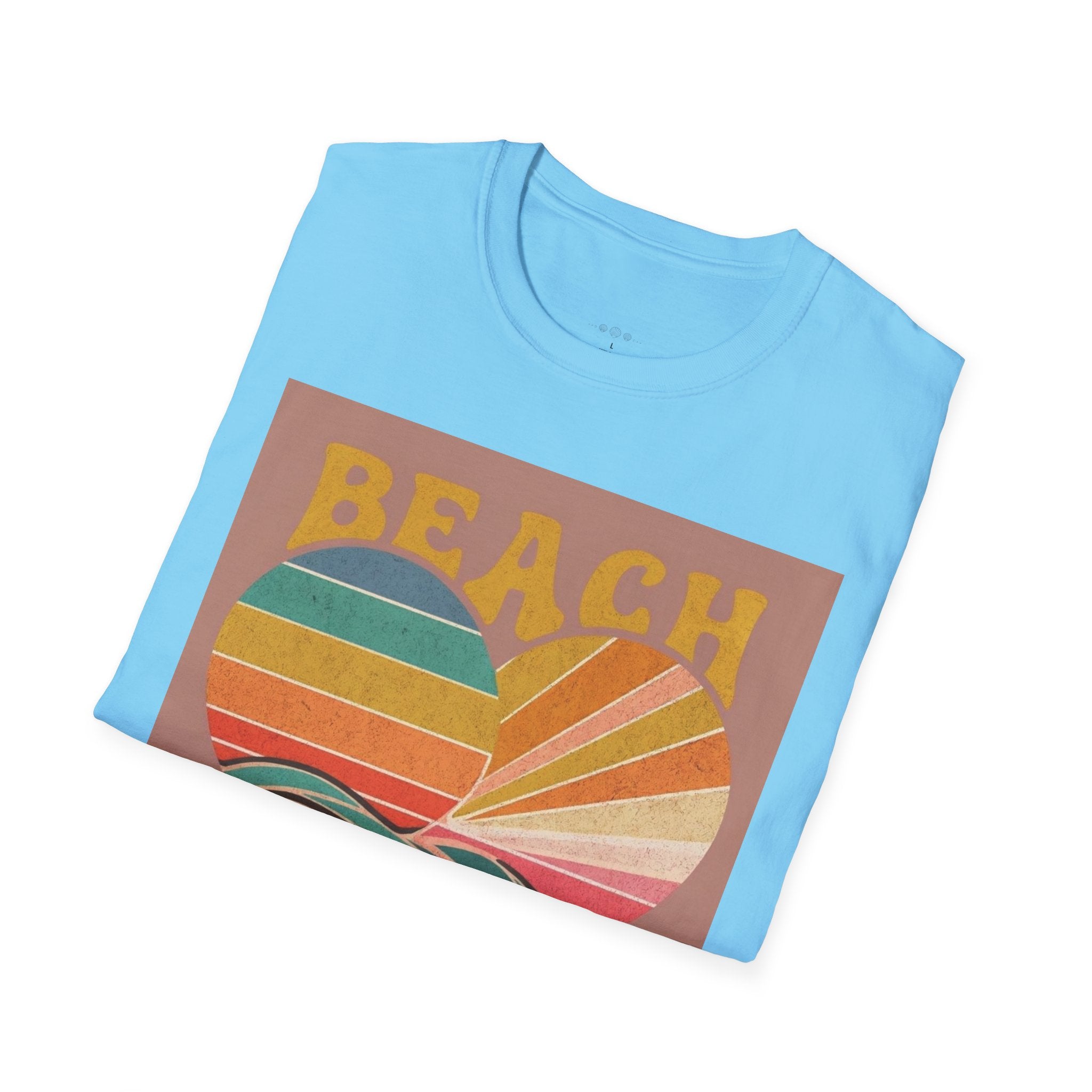 Beach Vibes T-Shirt, Summer Beach Shirt, Cute Beachwear, Vacation Tee, Ocean Lover Gift, Turtle Graphic Tee