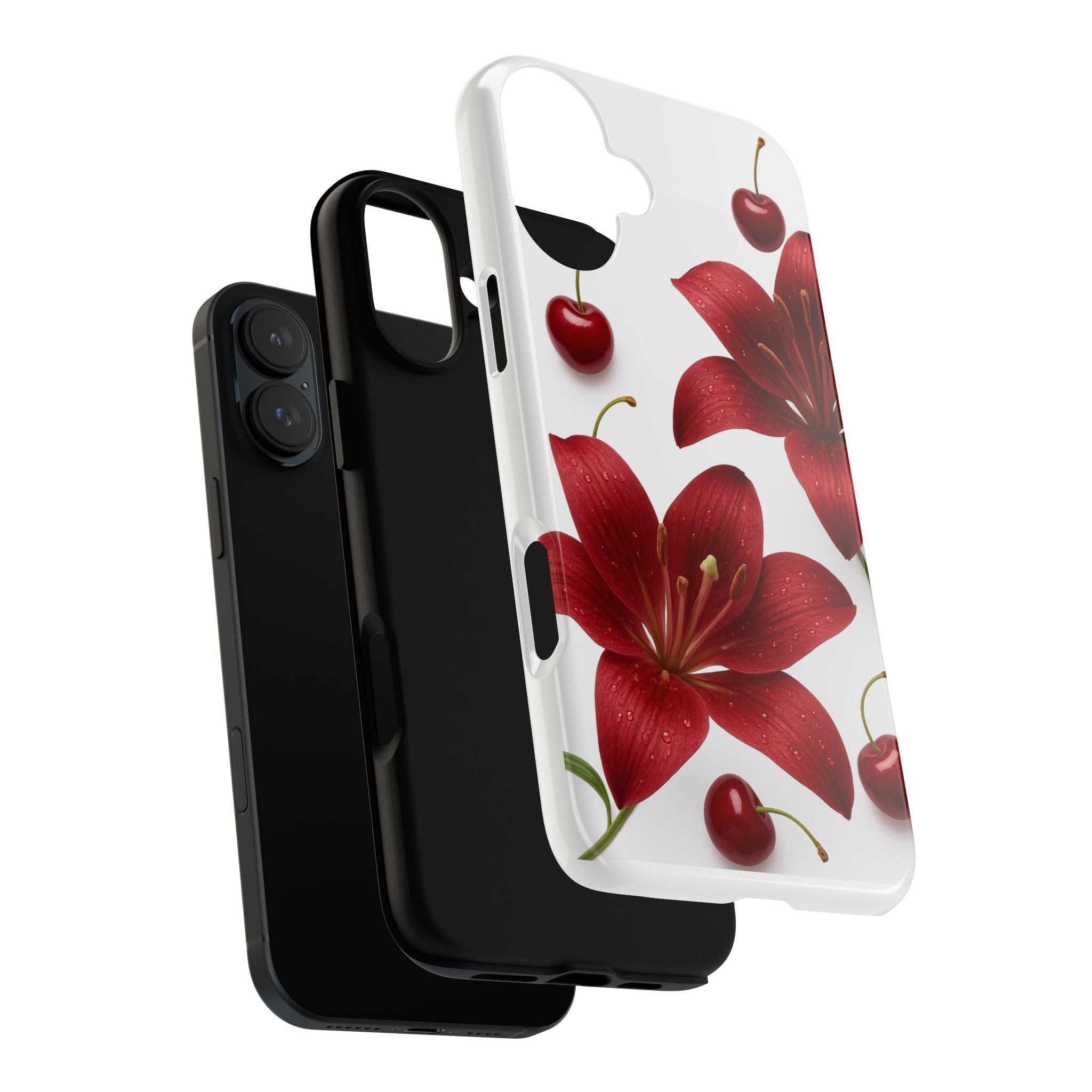 Floral Tough Phone Case, Beautiful Floral Design, Gift for Her, Risk Resistant Cover, Trendy Smartphone Accessory