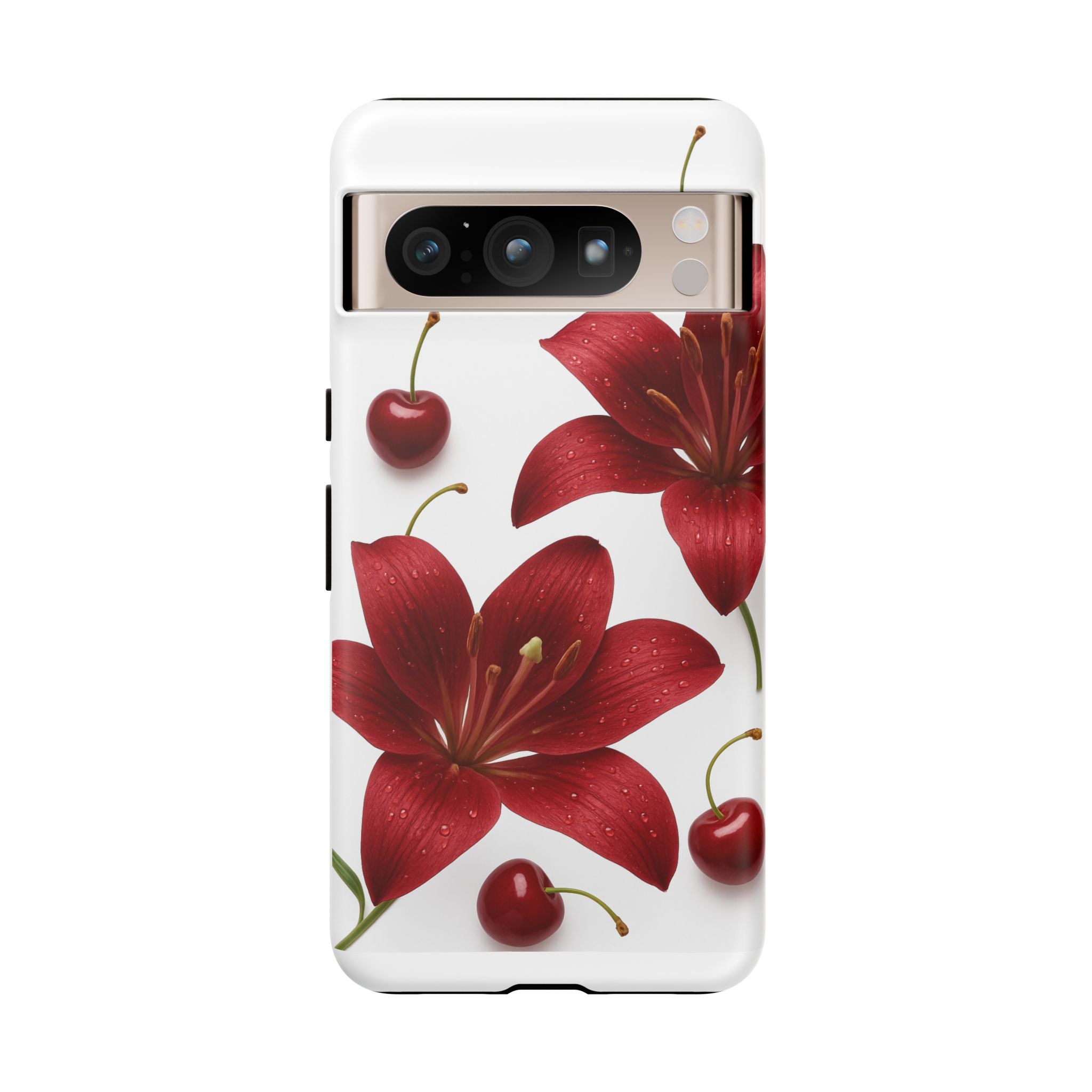 Floral Tough Phone Case, Beautiful Floral Design, Gift for Her, Risk Resistant Cover, Trendy Smartphone Accessory