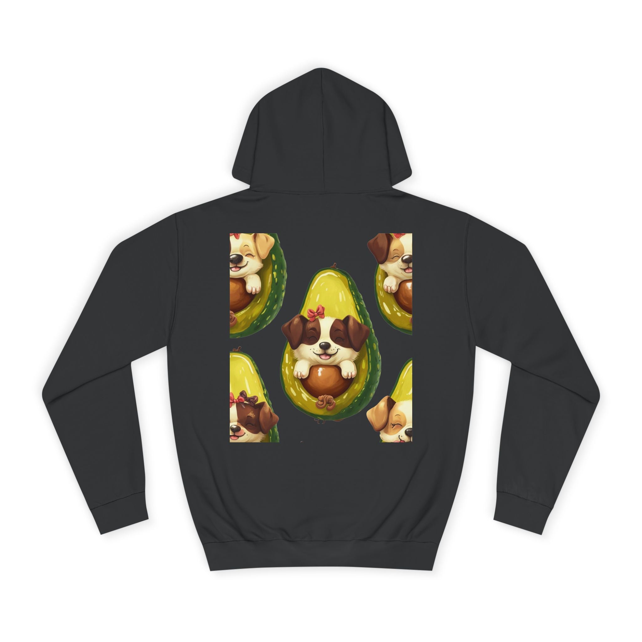Adorable Puppy Avocado Unisex Hoodie - Cute, Cozy Sweater for Dog Lovers, Gift for Pet Owners, Birthday, Casual Wear, Trendy Apparel