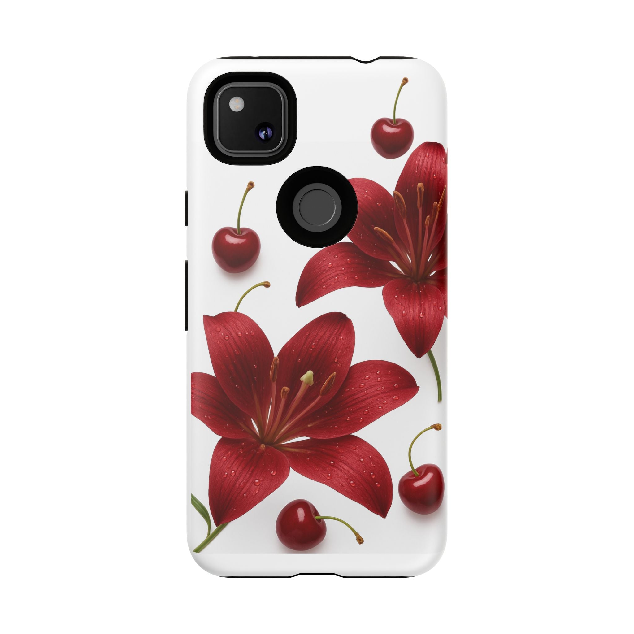 Floral Tough Phone Case, Beautiful Floral Design, Gift for Her, Risk Resistant Cover, Trendy Smartphone Accessory