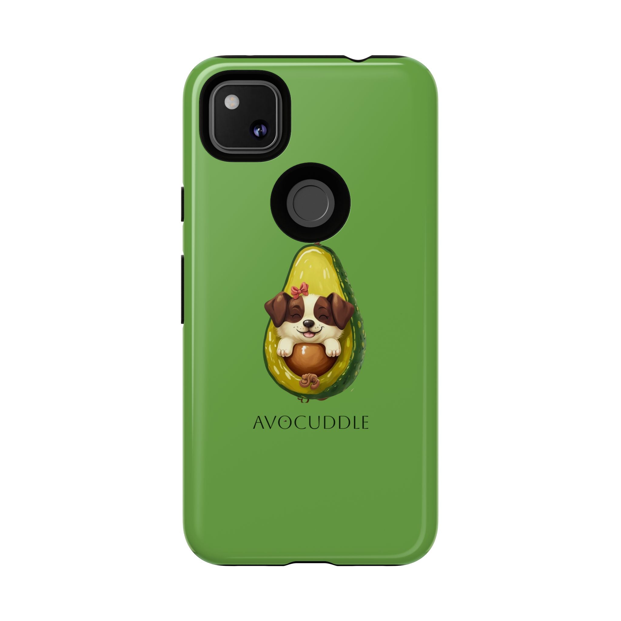 Cute Avocado Dog Phone Case - Pet Lover Gift, Animal Phone Cover, Quirky Accessory, Dog Mom Present, Custom Phone Case